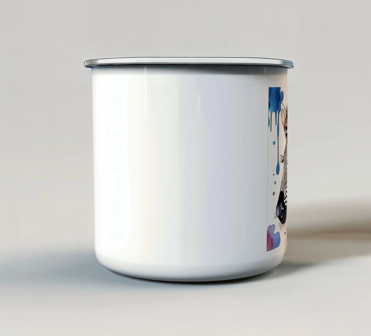 Zebra_Style_M_1 tazza in smalto da Tierisch bunt by LK