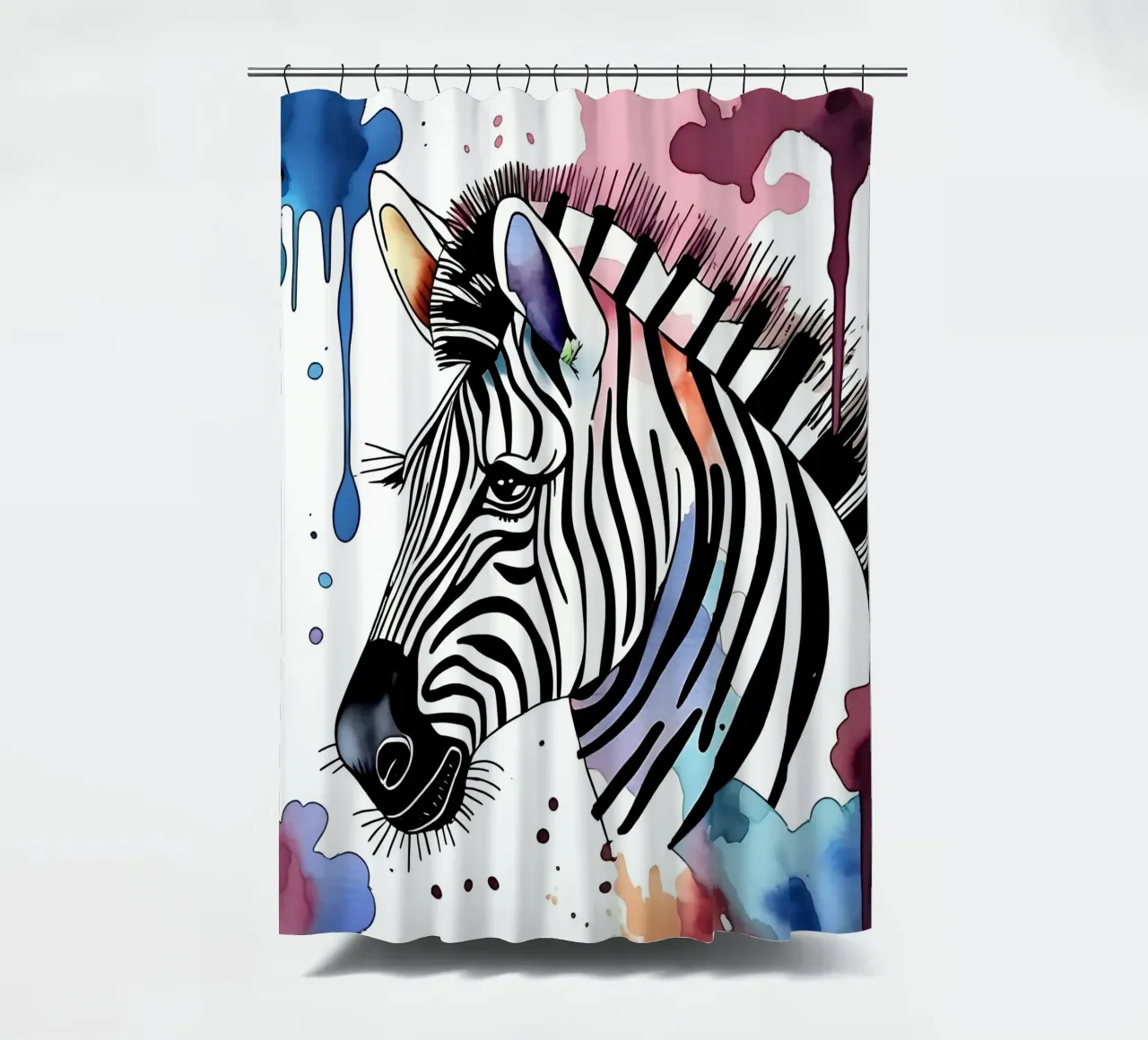 Zebra_Style_M_1 tenda da doccia da Tierisch bunt by LK