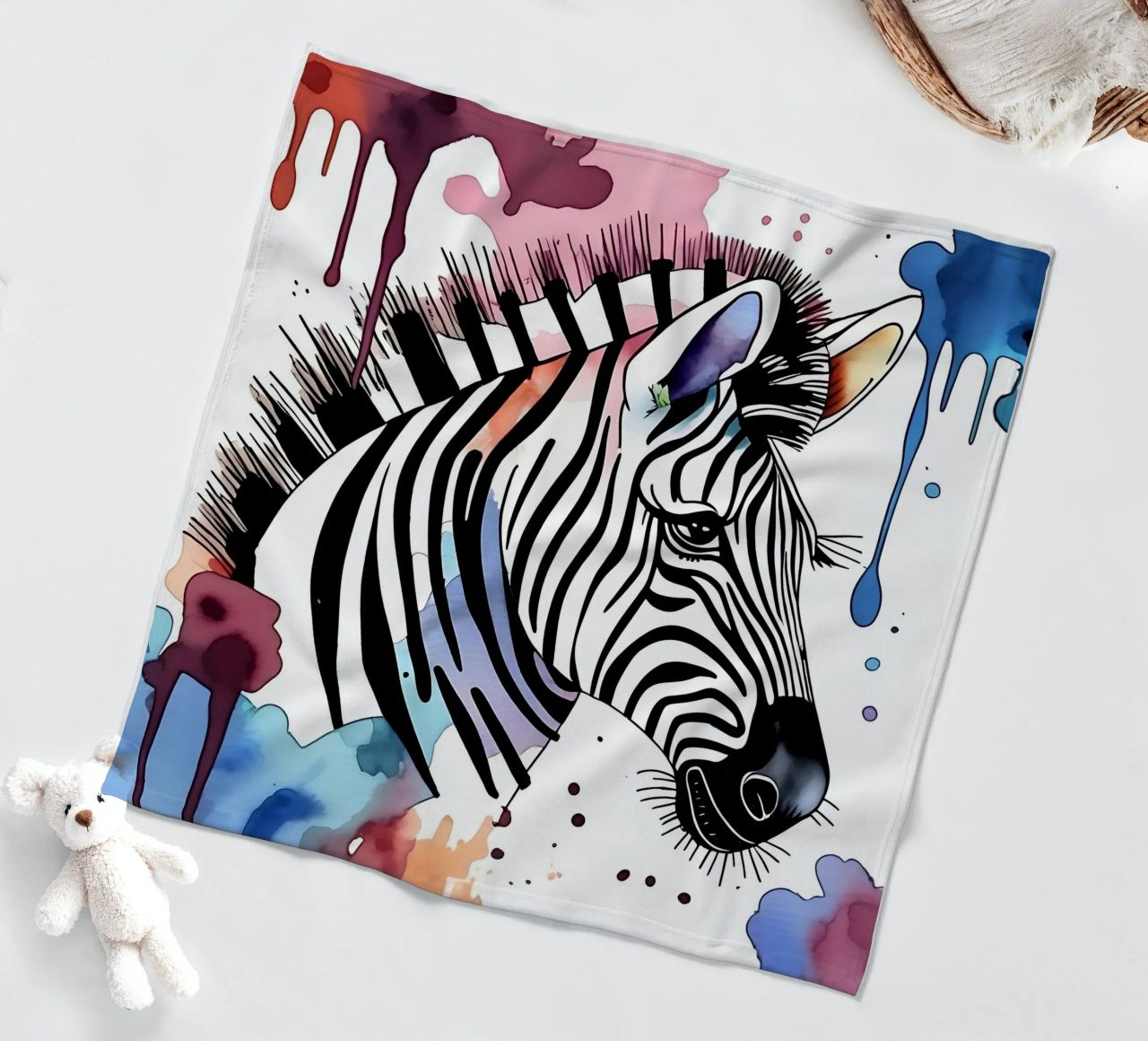 Zebra_Style_M_1 coperta in pile da Tierisch bunt by LK