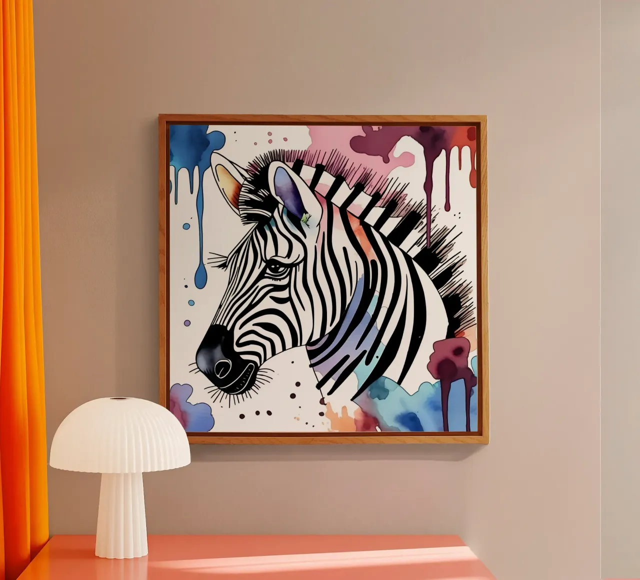Zebra_Style_M_1 acrylic glass by Tierisch bunt by LK