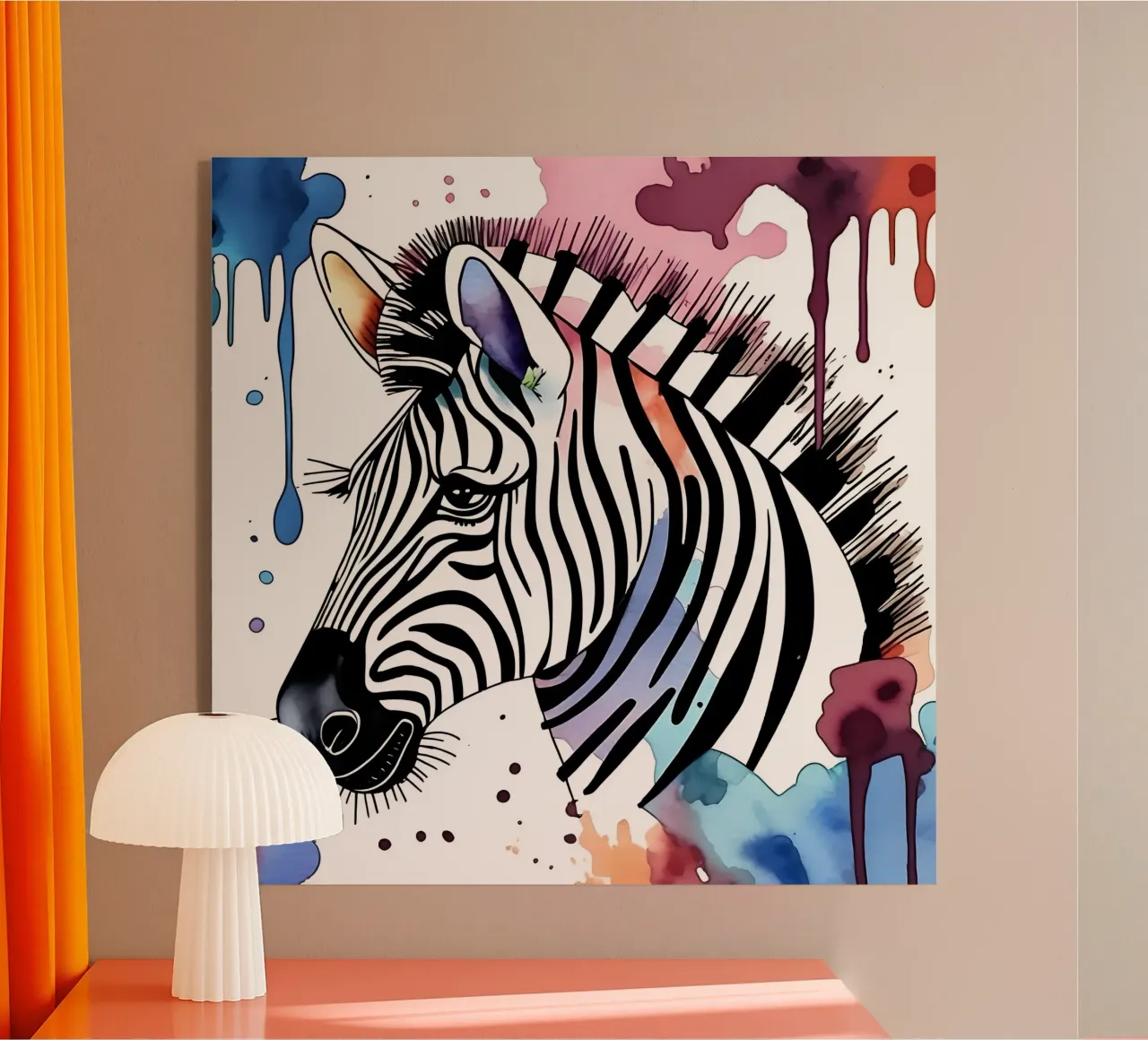 Zebra_Style_M_1 plexiglass da Tierisch bunt by LK