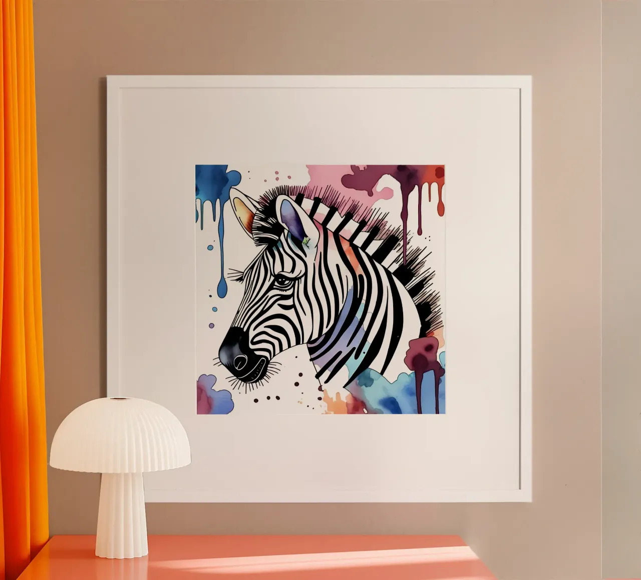 Zebra_Style_M_1 hahnemühle de Tierisch bunt by LK