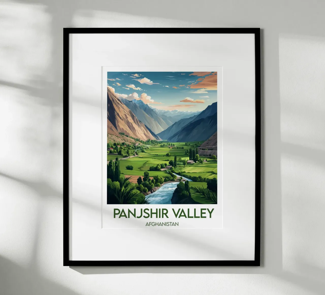Affiche Valle del Panjshir poster da Frame the World