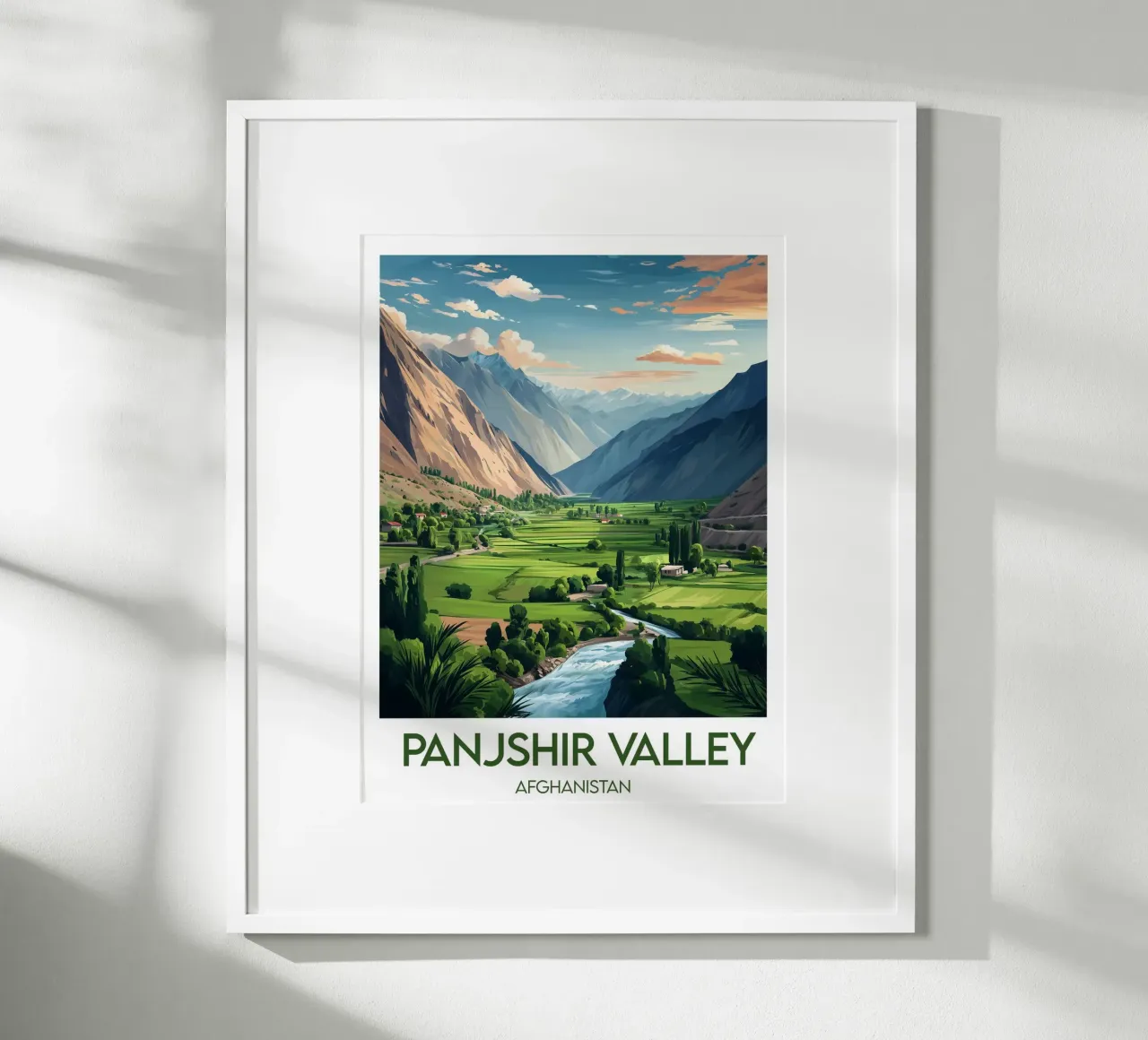 Affiche Valle del Panjshir poster da Frame the World