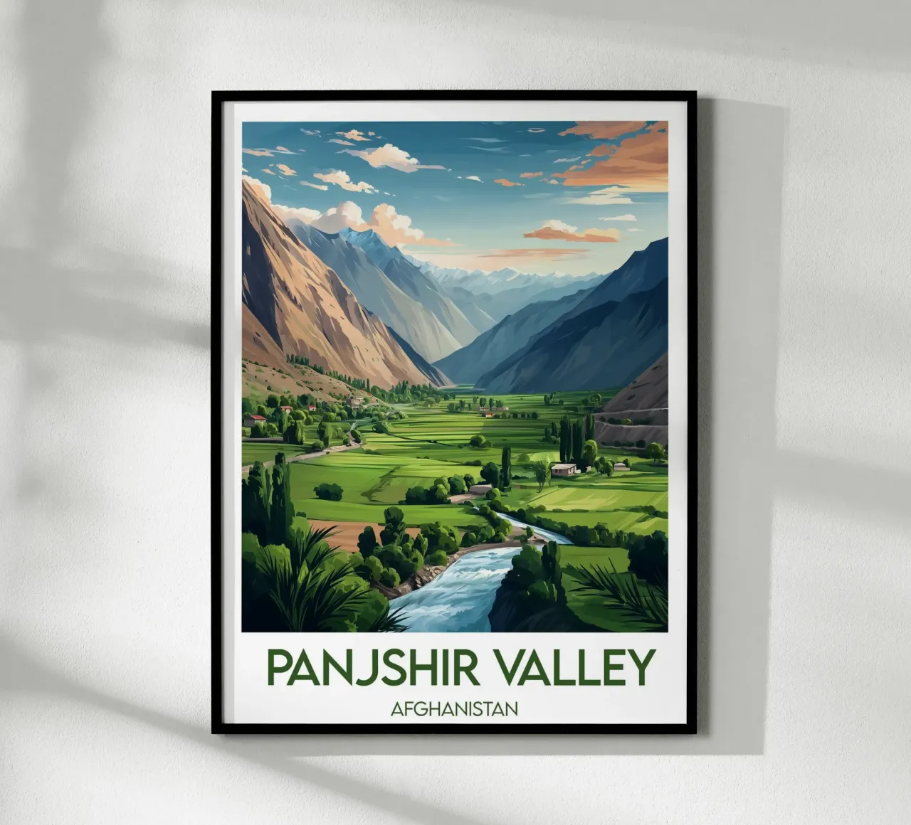 Affiche Valle del Panjshir poster da Frame the World