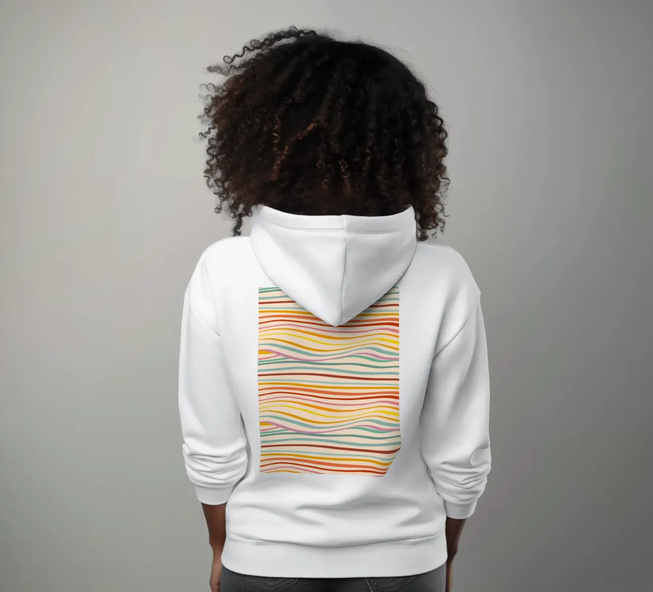Retro Abstract Waves Pattern • Multi-colour Design for Pride hoodie by Dominique Vari Abstract