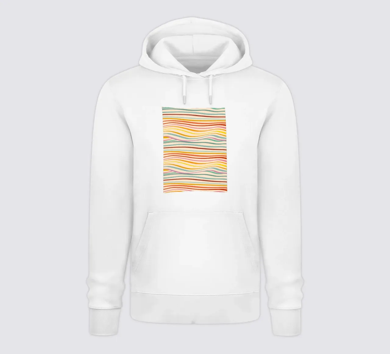 Retro Abstract Waves Pattern • Multi-colour Design for Pride hoodie by Dominique Vari Abstract