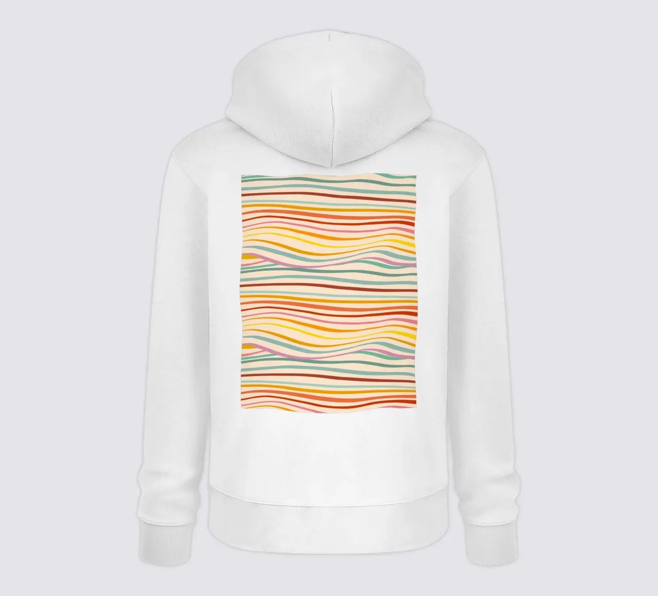 Retro Abstract Waves Pattern • Multi-colour Design for Pride hoodie by Dominique Vari Abstract
