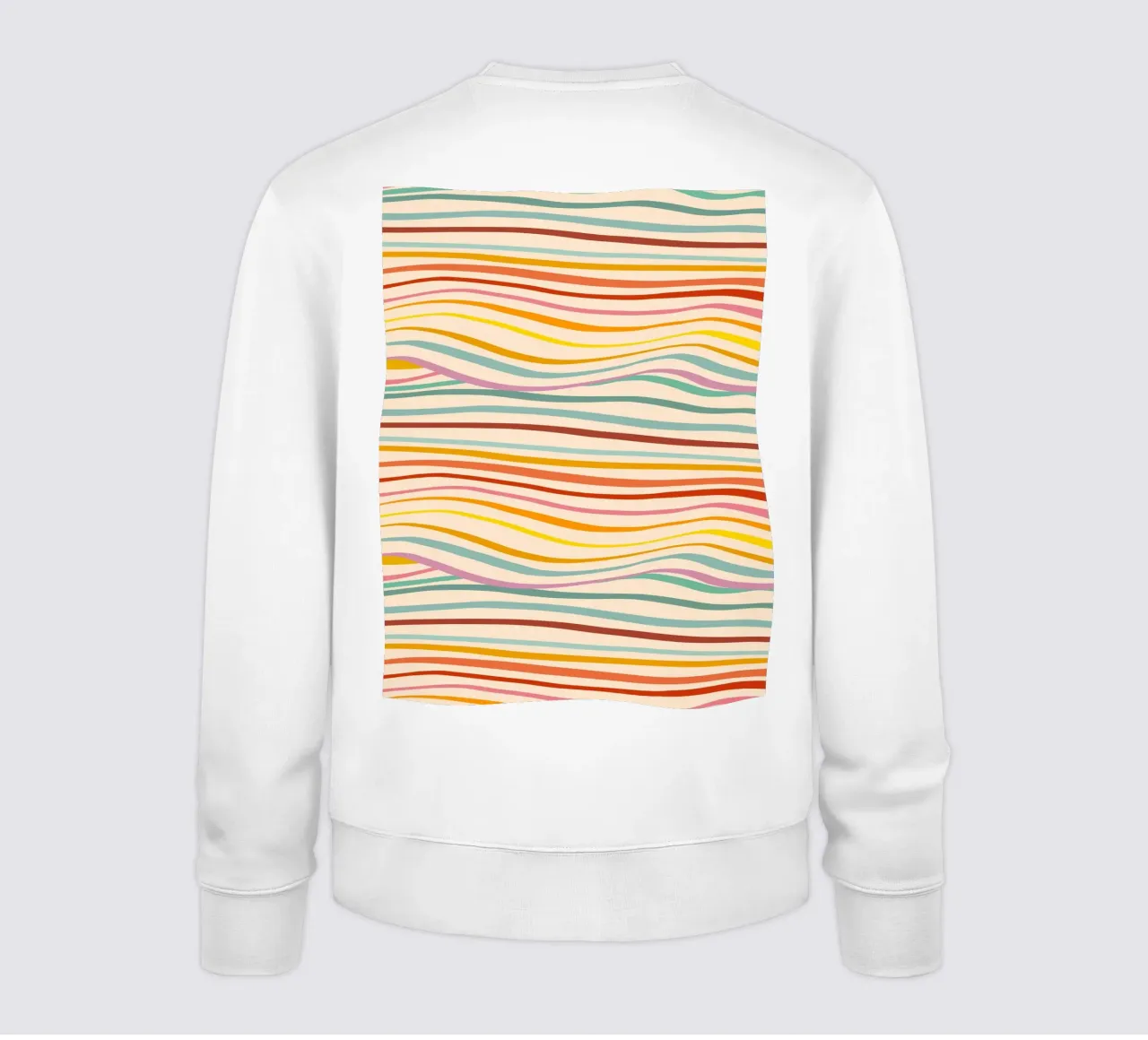 Motivo retrò di onde astratte - Design multicolore per Pride felpa da Dominique Vari Abstract