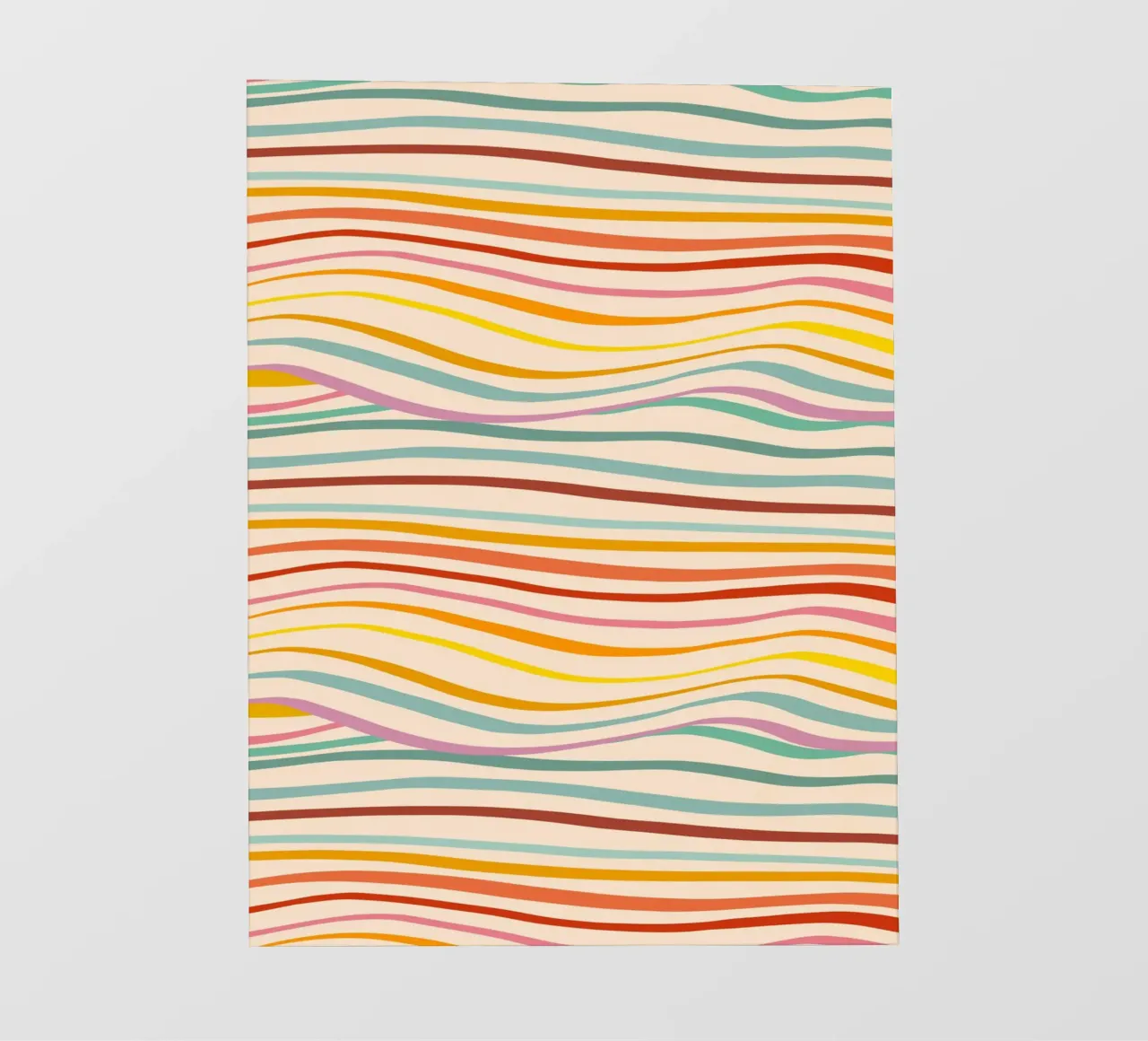 Retro Abstract Waves Pattern • Multi-colour Design for Pride pvc cover by Dominique Vari Abstract