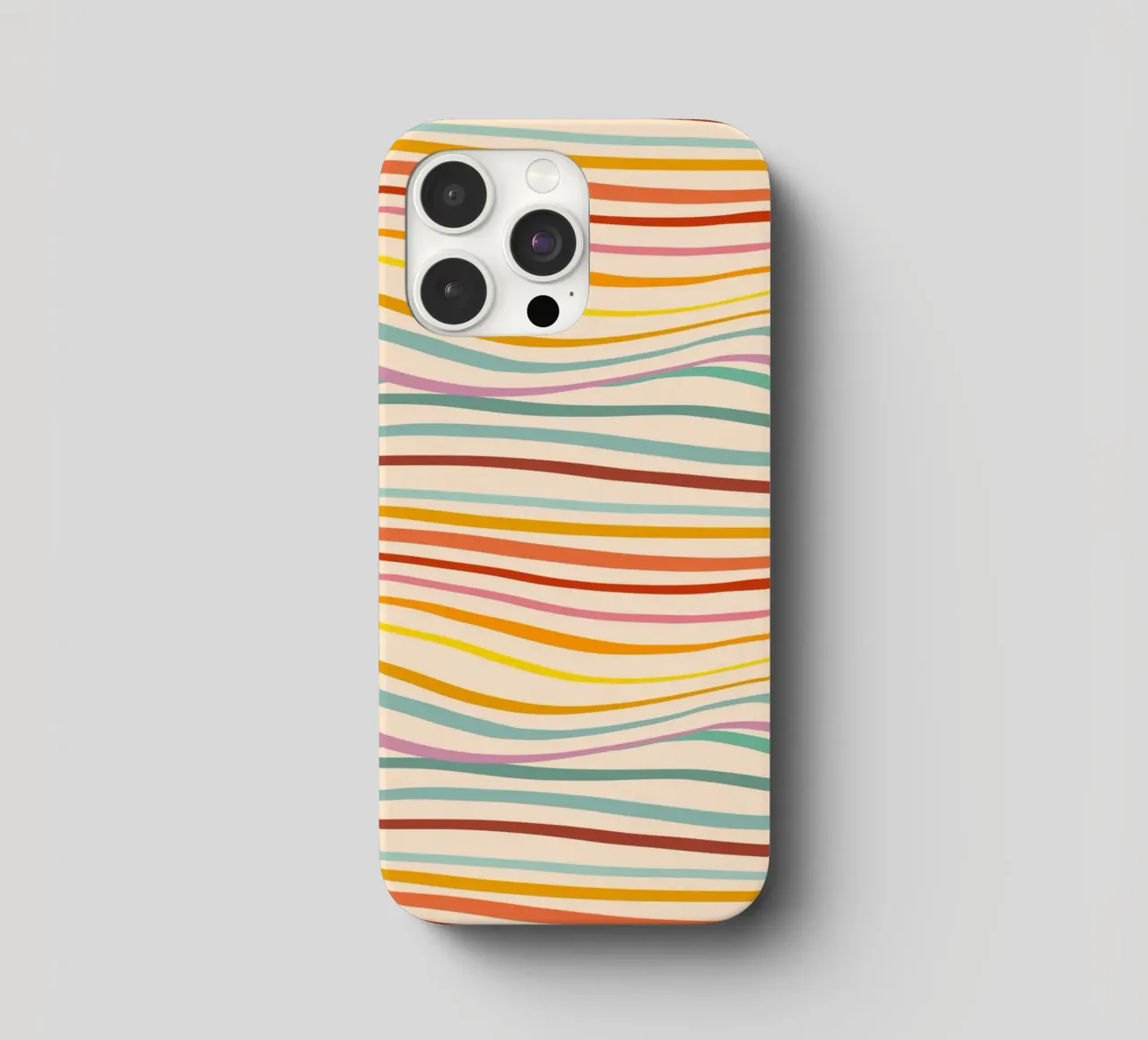 Motivo retrò di onde astratte - Design multicolore per Pride cover iphone da Dominique Vari Abstract