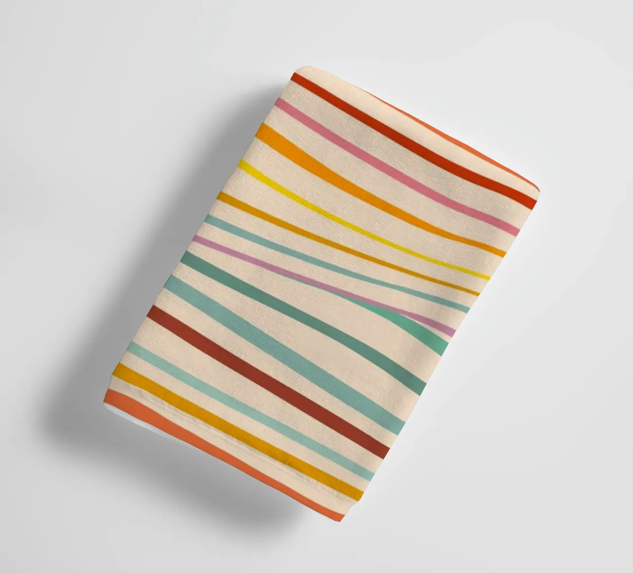 Retro Abstract Waves Pattern • Multi-colour Design for Pride towel by Dominique Vari Abstract
