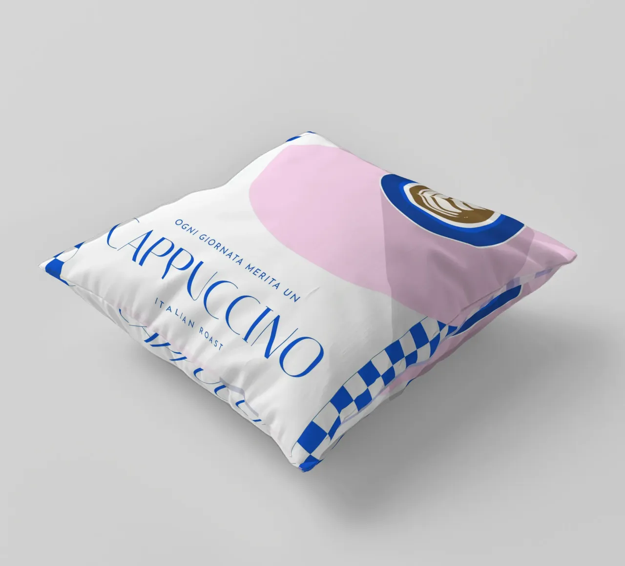 Ogni giornata merita un Cappuccino cuscino da Bureau Purpur
