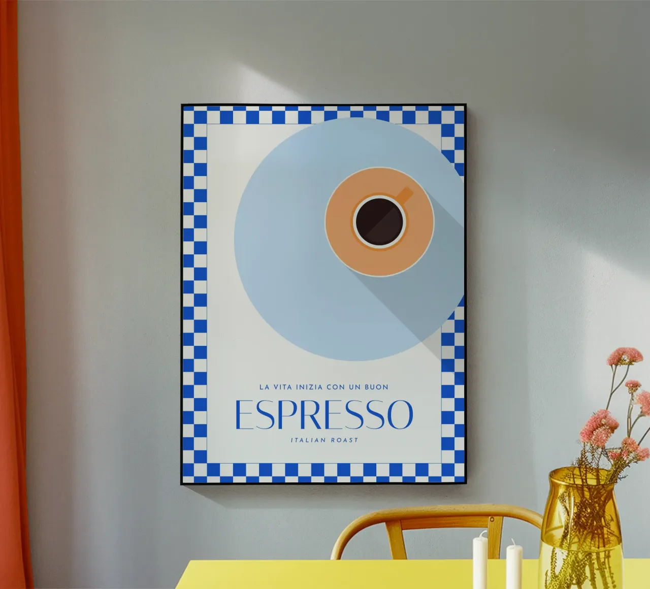 La vita inizia con un buon Espresso plexiglass da Bureau Purpur