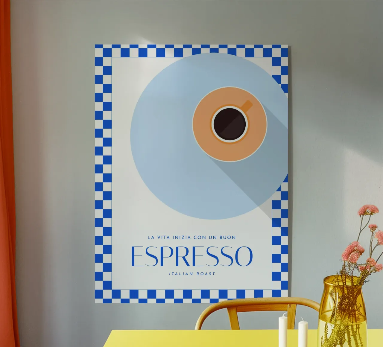 La vita inizia con un buon Espresso plexiglass da Bureau Purpur