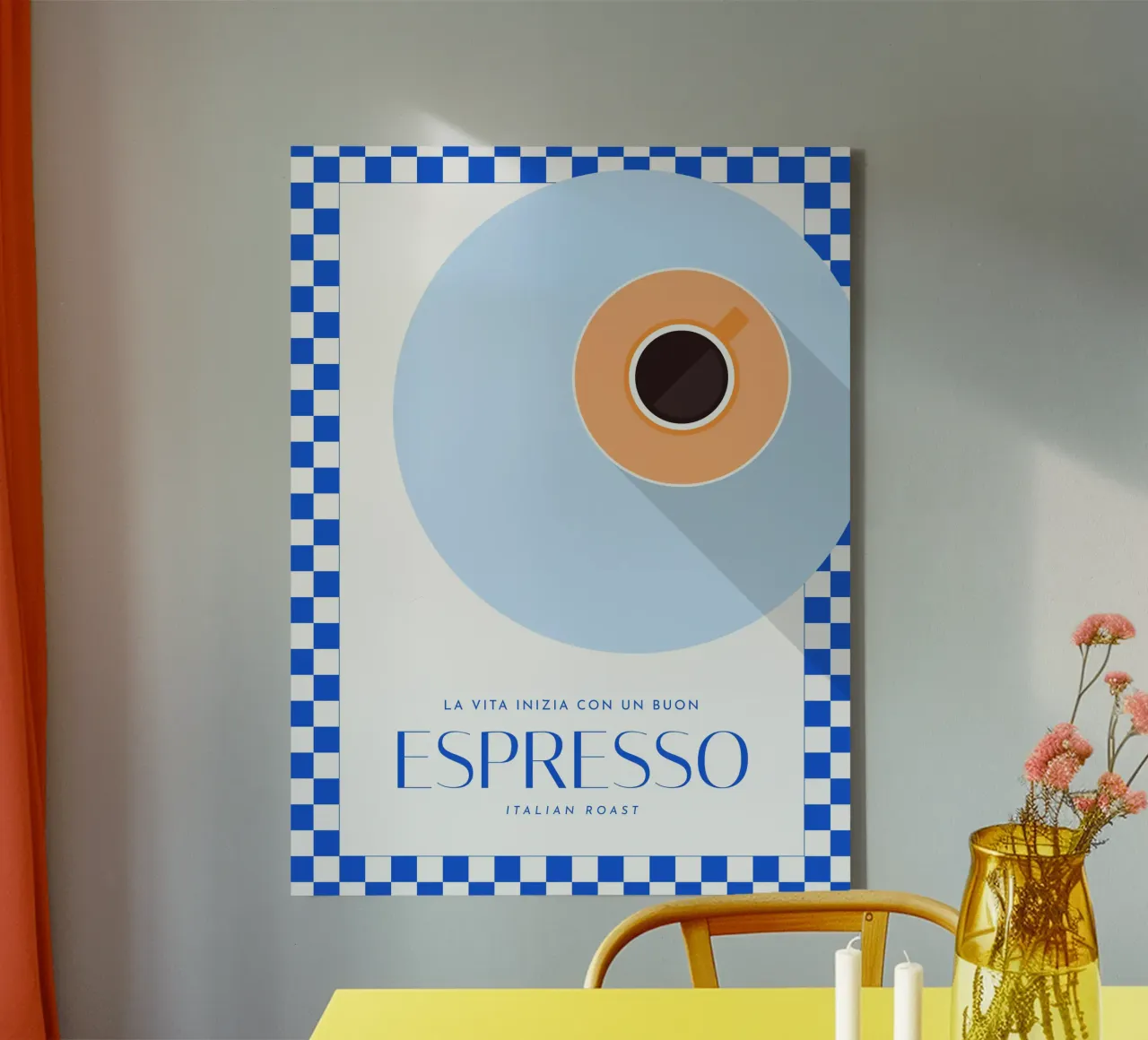 Life begins with a good Espresso canvas by Bureau Purpur
