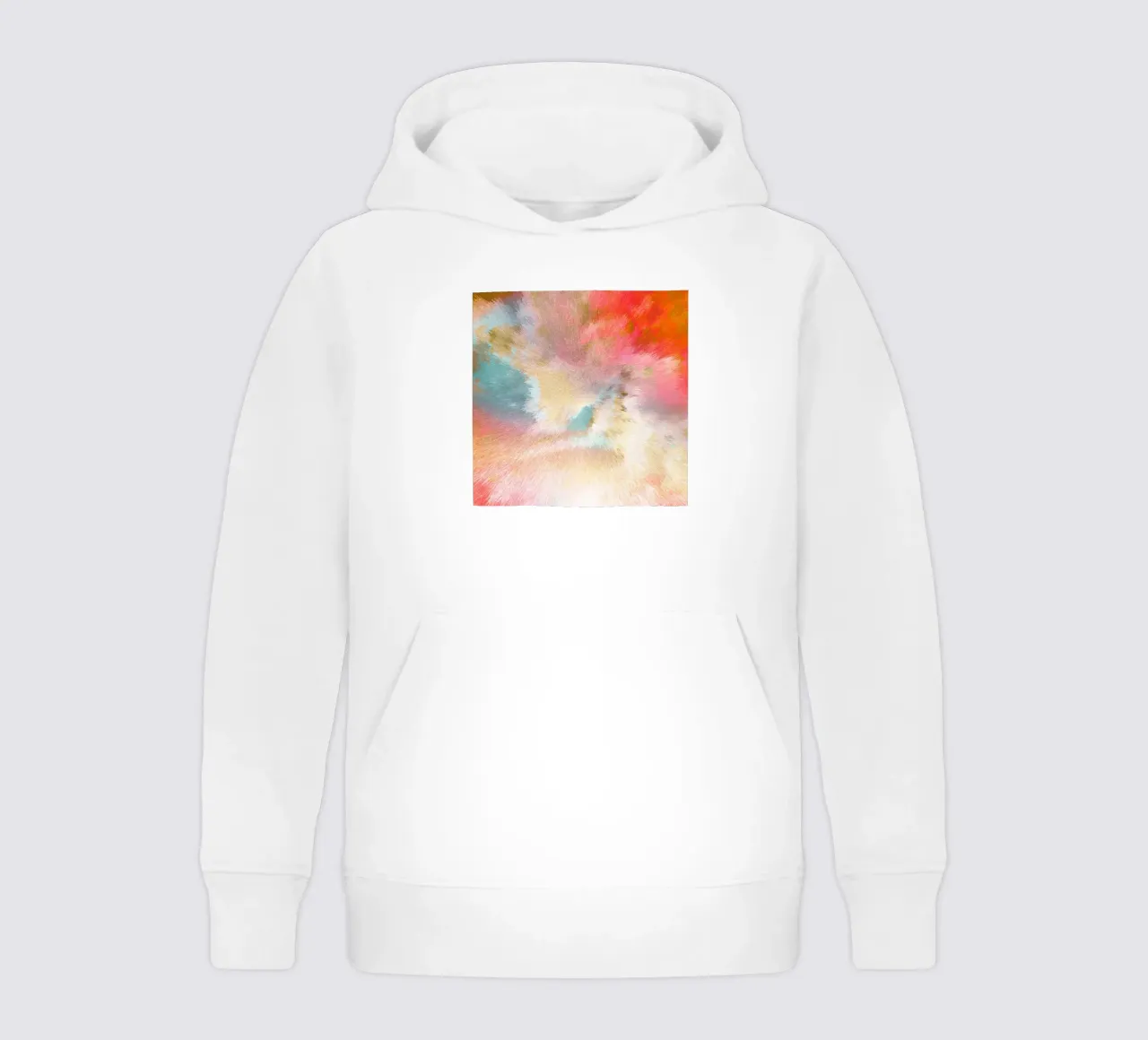 Cielo magico astratto - Raffica di colori di ispirazione Turner felpa bambino con cappuccio da Dominique Vari Abstract