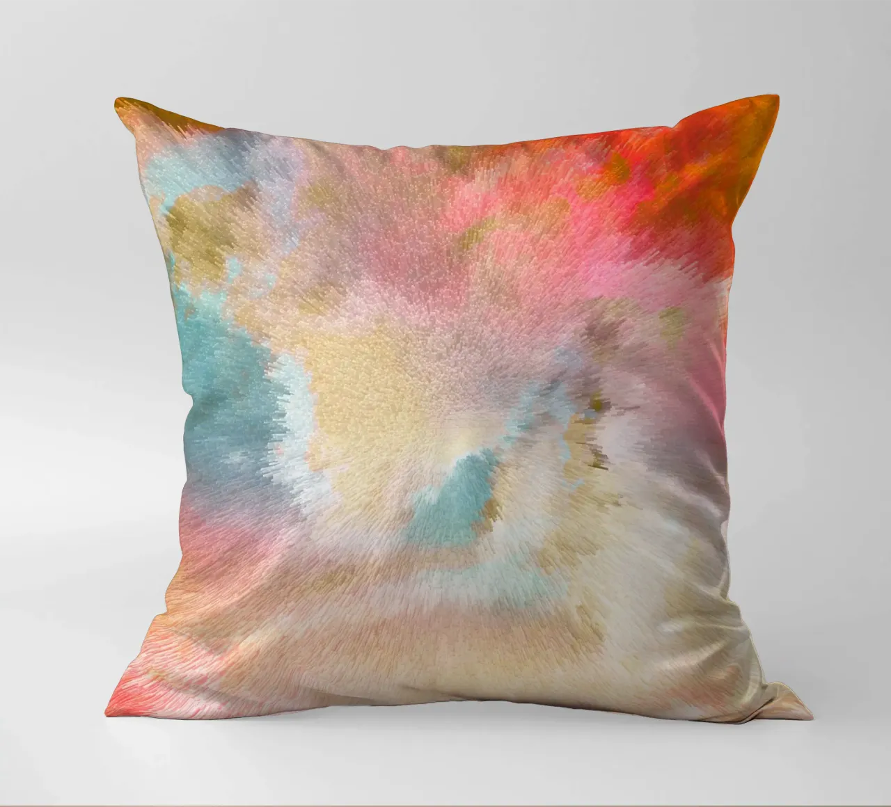 Cielo magico astratto - Raffica di colori di ispirazione Turner cuscino da Dominique Vari Abstract