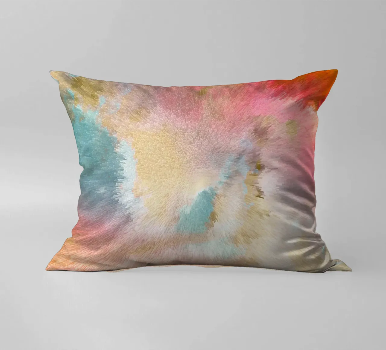 Cielo magico astratto - Raffica di colori di ispirazione Turner cuscino da Dominique Vari Abstract