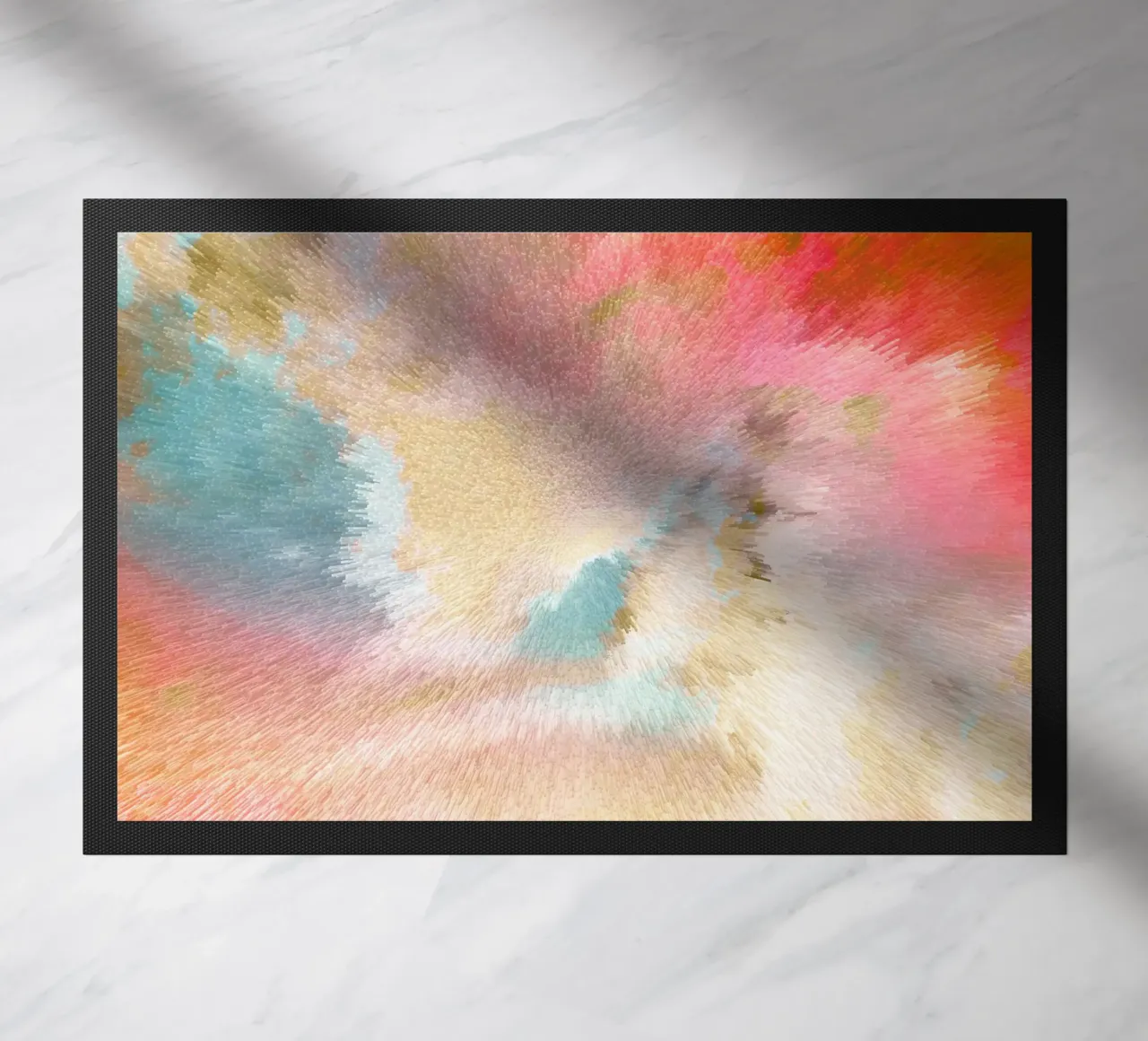 Cielo magico astratto - Raffica di colori di ispirazione Turner zerbino da Dominique Vari Abstract