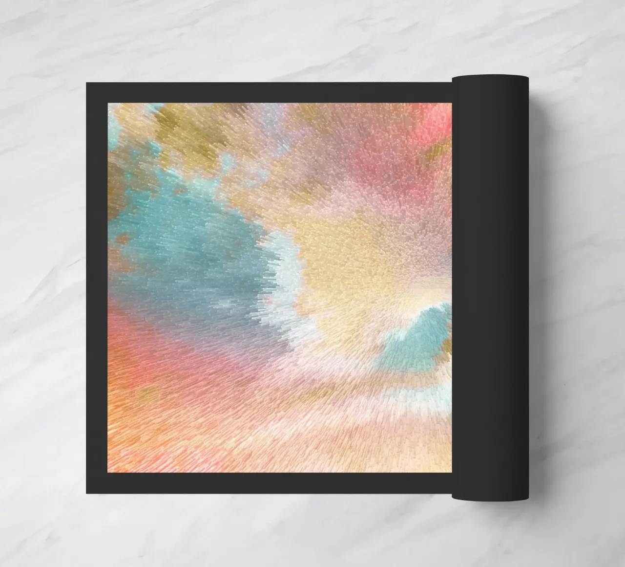 Cielo magico astratto - Raffica di colori di ispirazione Turner zerbino da Dominique Vari Abstract