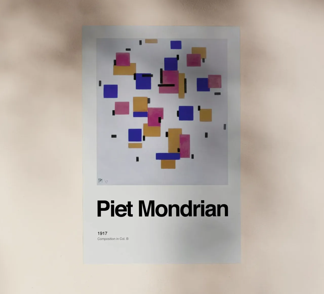 Mondrian - Composition in Col. Bdrian - Composition in Col. B pellicola backlit da ARTOTHEK