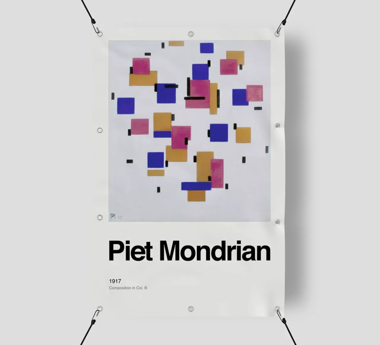 Mondrian - Composition in Col. Bdrian - Composition in Col. B telo in pvc da ARTOTHEK