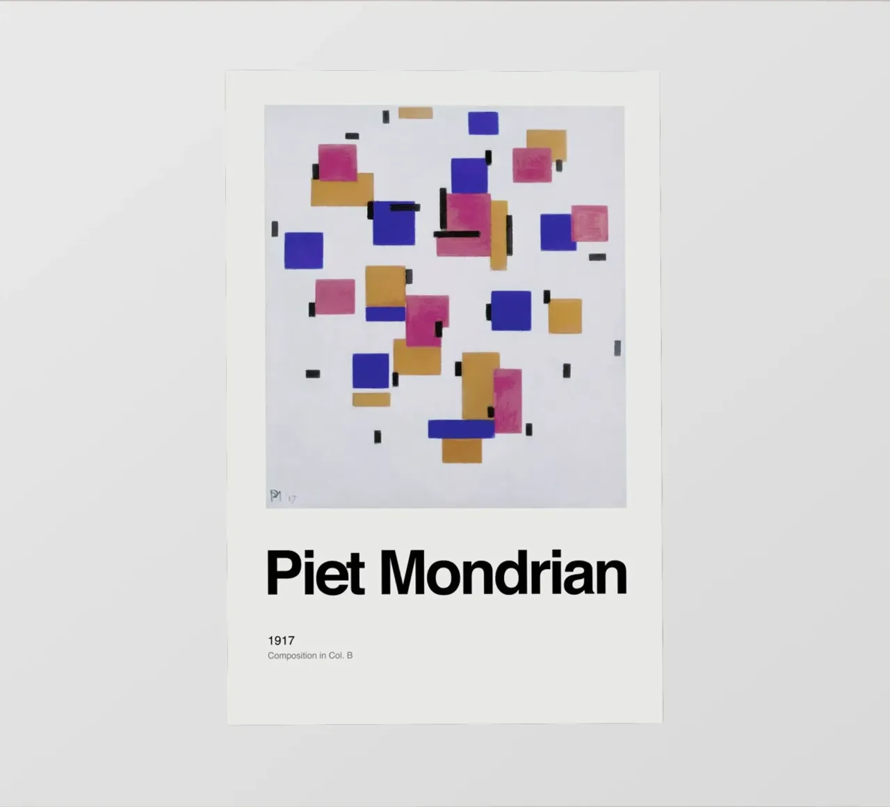 Mondrian - Composition in Col. Bdrian - Composition in Col. B telo in pvc da ARTOTHEK