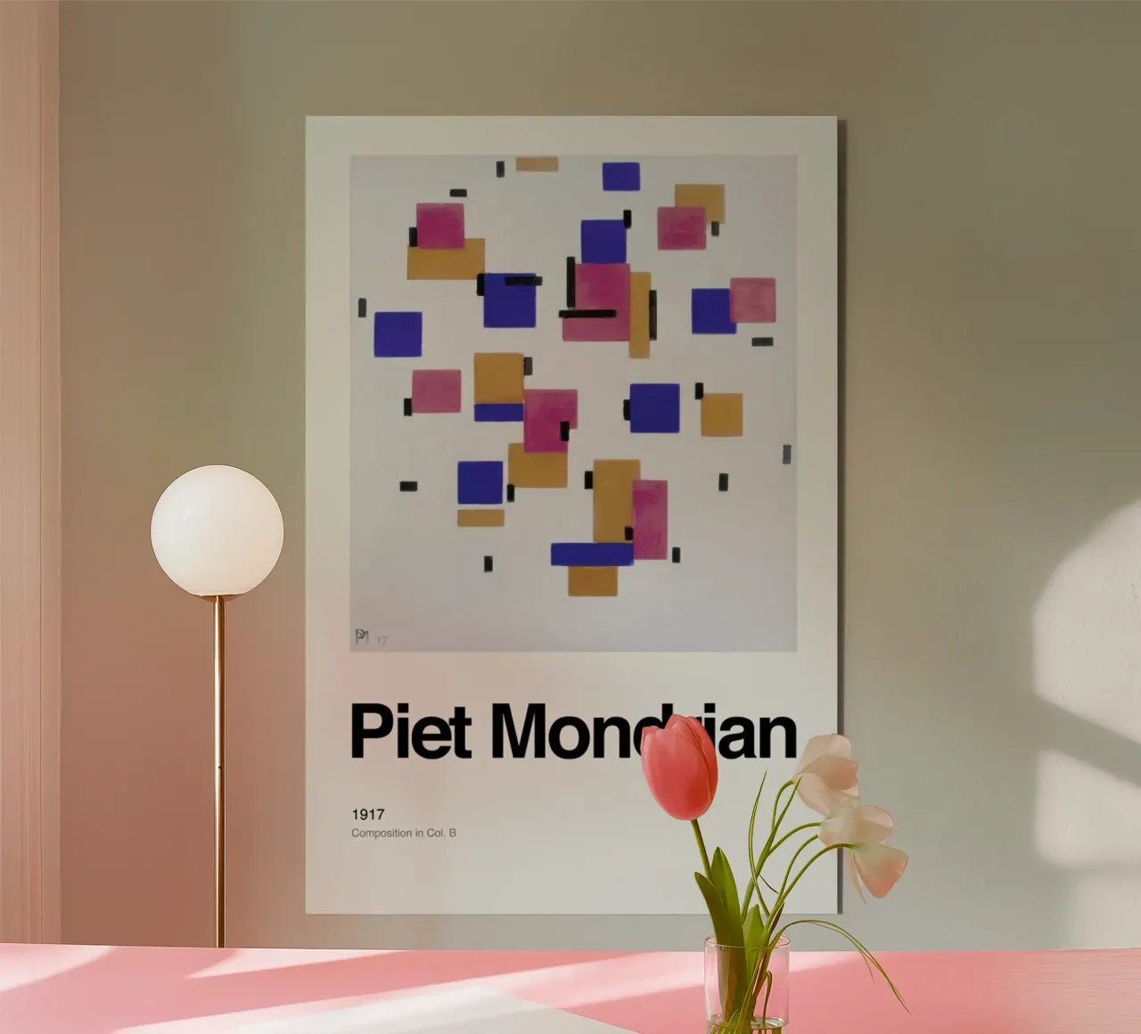 Mondrian - Composition in Col. Bdrian - Composition in Col. B alluminio dibond da ARTOTHEK