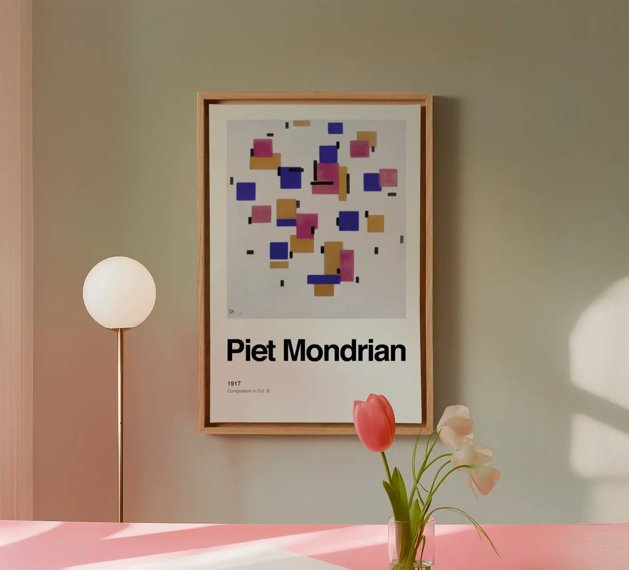 Mondrian - Composition in Col. Bdrian - Composition in Col. B Leinwand von ARTOTHEK