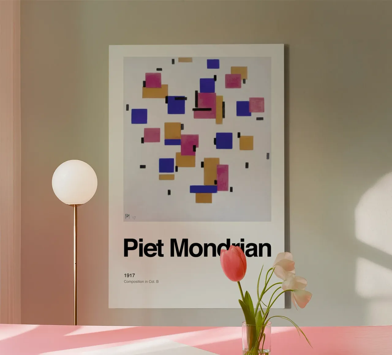 Mondrian - Composition in Col. Bdrian - Composition in Col. B tela da ARTOTHEK