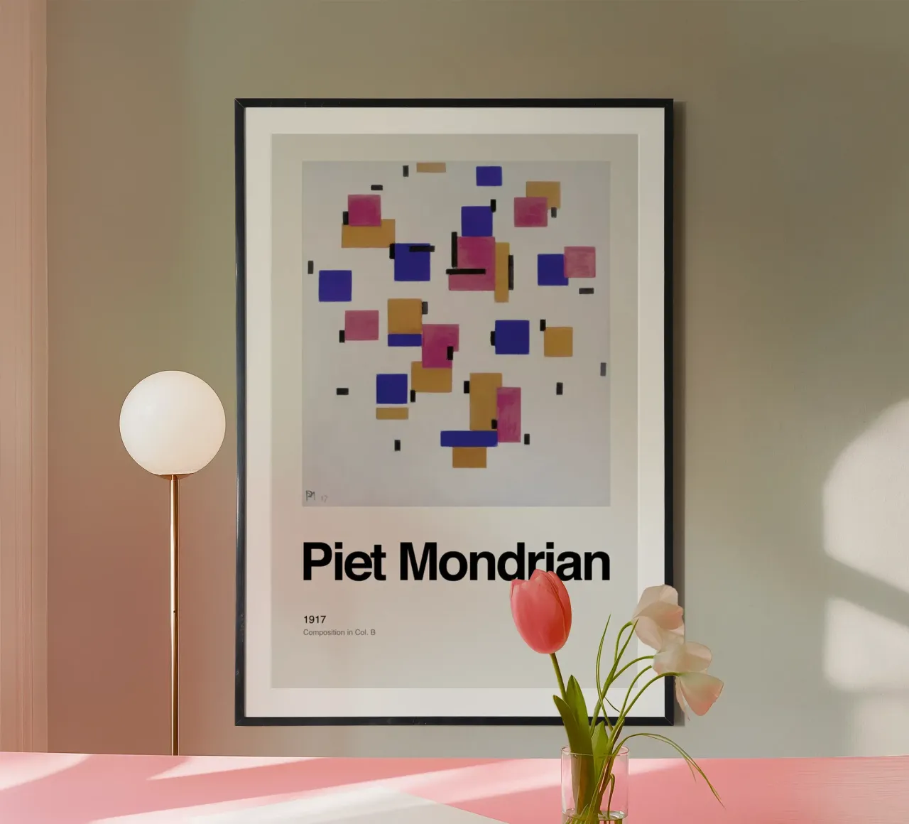 Mondrian - Composition in Col. Bdrian - Composition in Col. B carta hahnemühle da ARTOTHEK