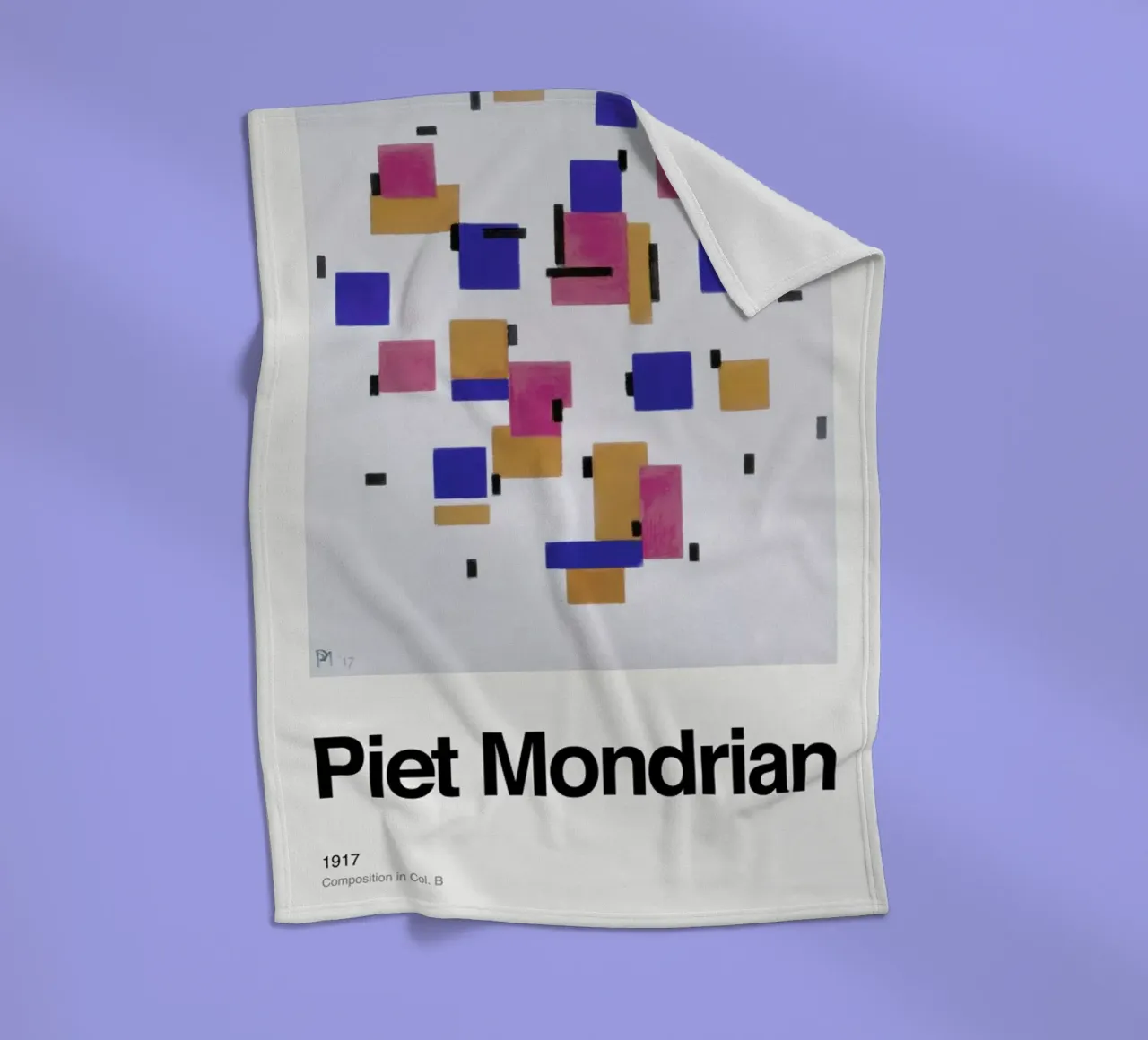 Mondrian - Composition in Col. Bdrian - Composition in Col. B coperta in pile da ARTOTHEK