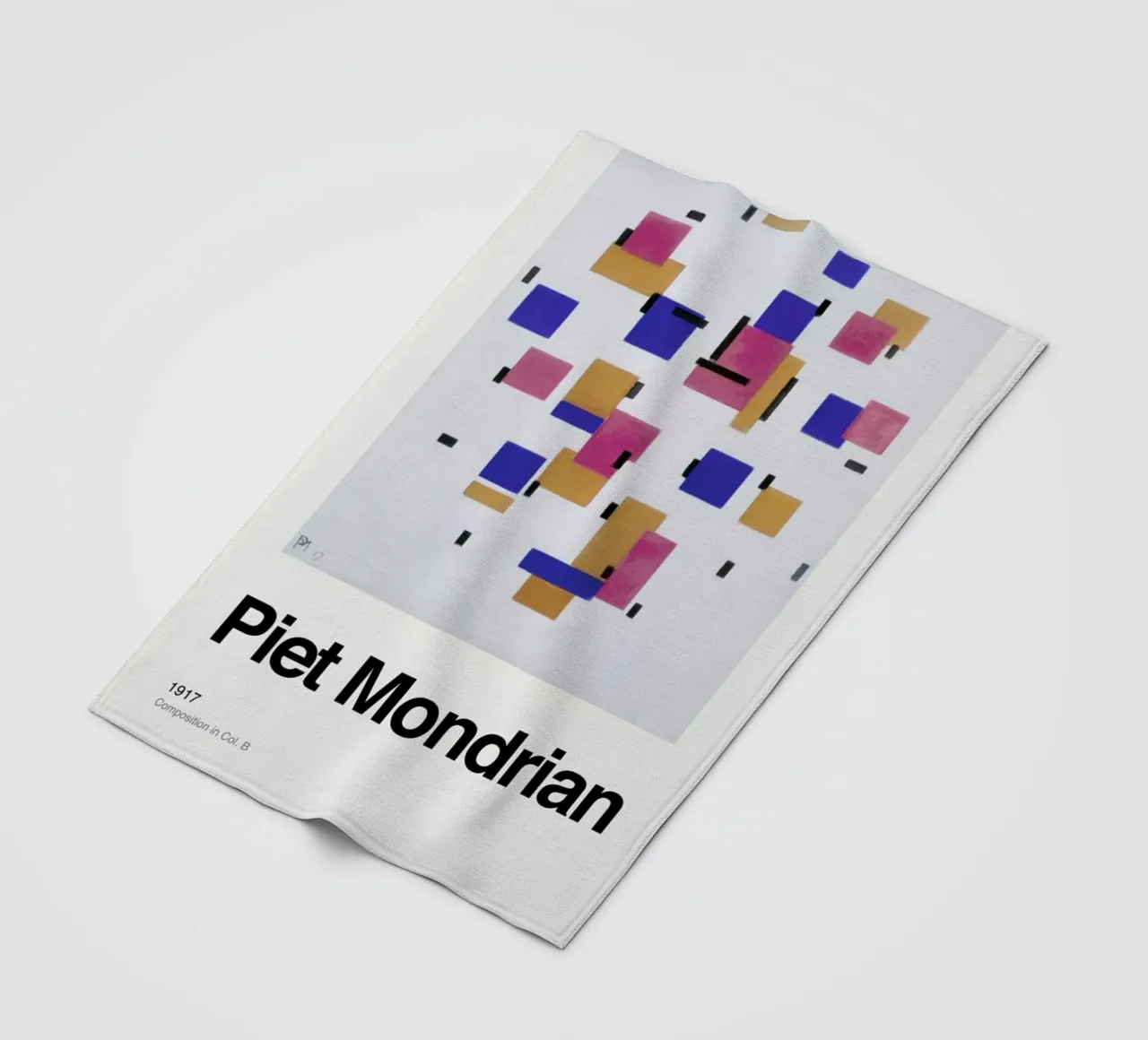 Mondrian - Composition in Col. Bdrian - Composition in Col. B coperta in pile da ARTOTHEK