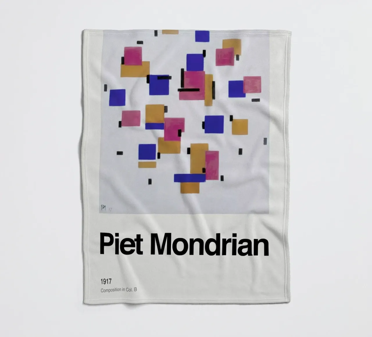 Mondrian - Composition in Col. Bdrian - Composition in Col. B coperta in pile da ARTOTHEK