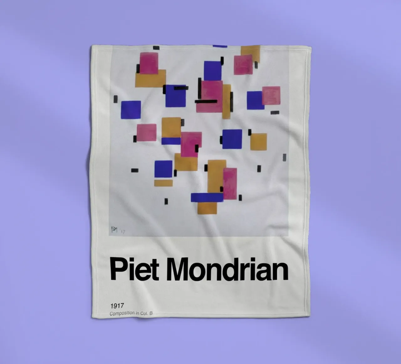 Mondrian - Composition in Col. Bdrian - Composition in Col. B coperta in pile da ARTOTHEK