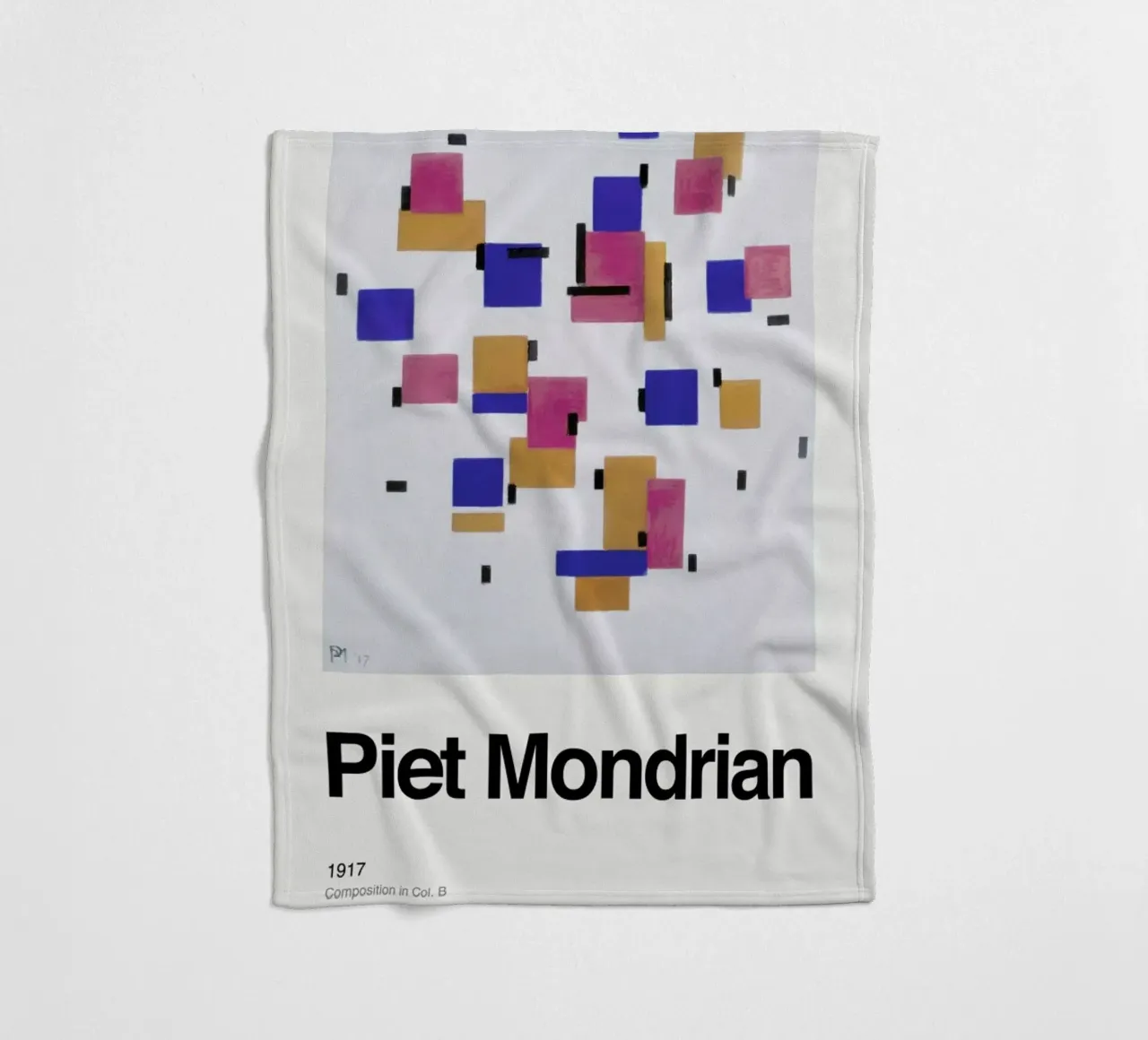 Mondrian - Composition in Col. Bdrian - Composition in Col. B coperta in pile da ARTOTHEK