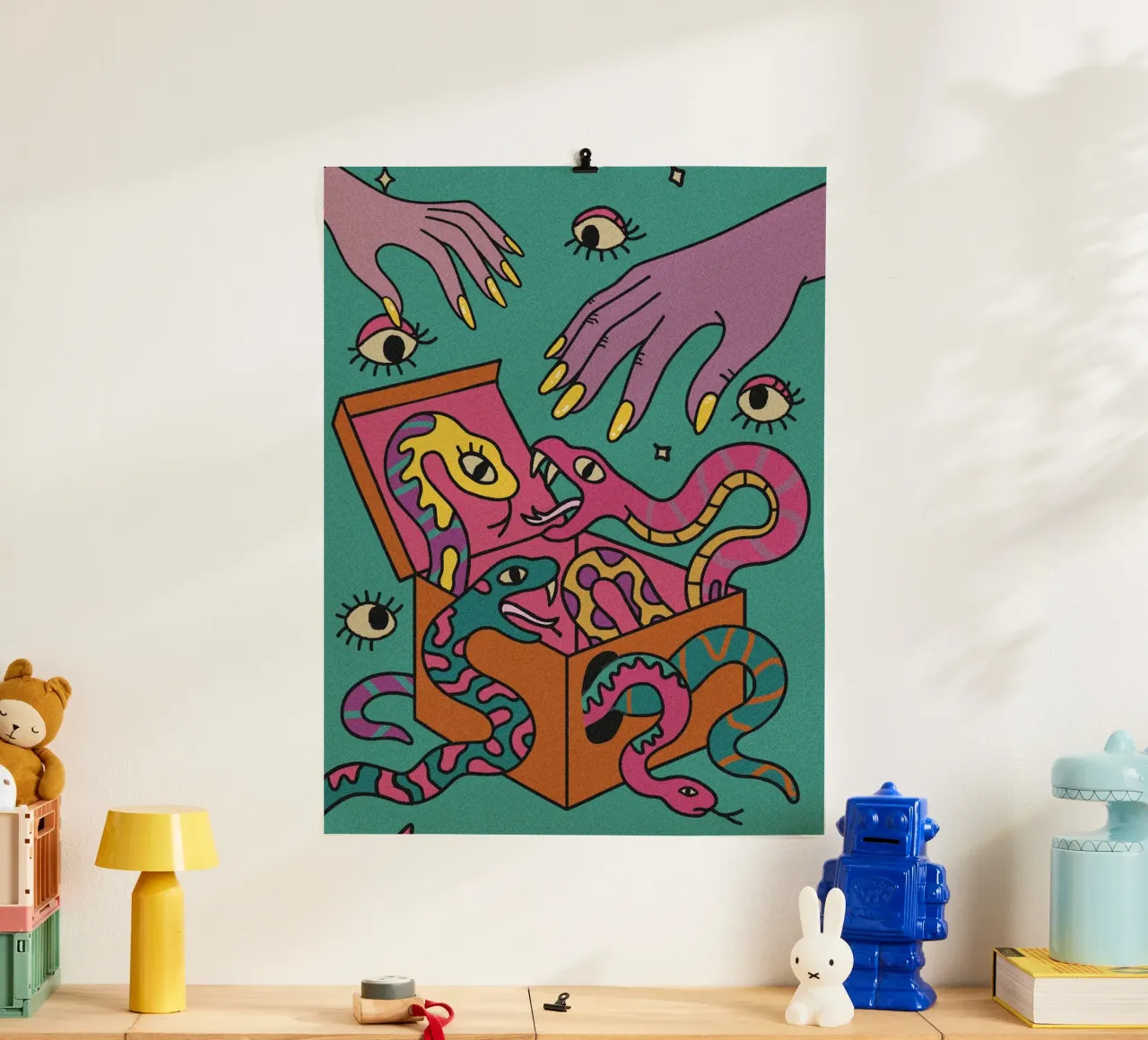 Let Curiosity Bite poster da Killin Studio