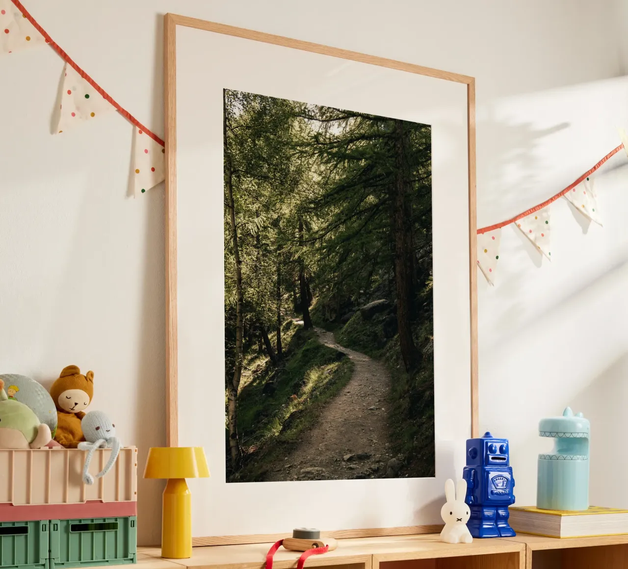 cultureel 7 poster met houten frame van Bttn