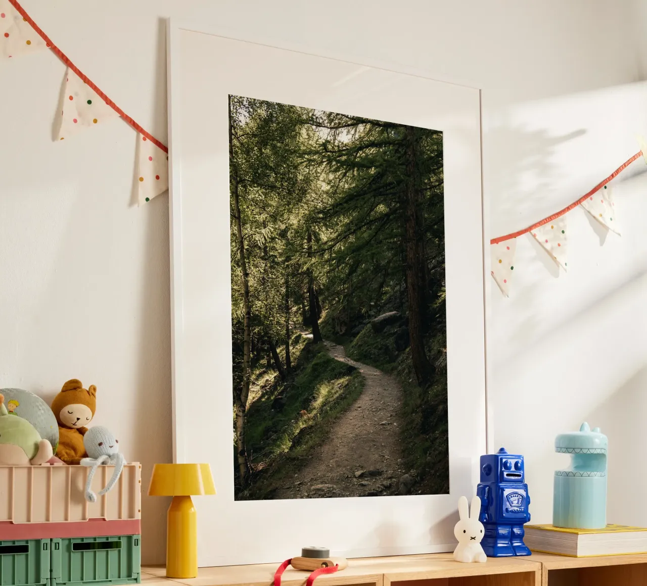 cultureel 7 poster met houten frame van Bttn