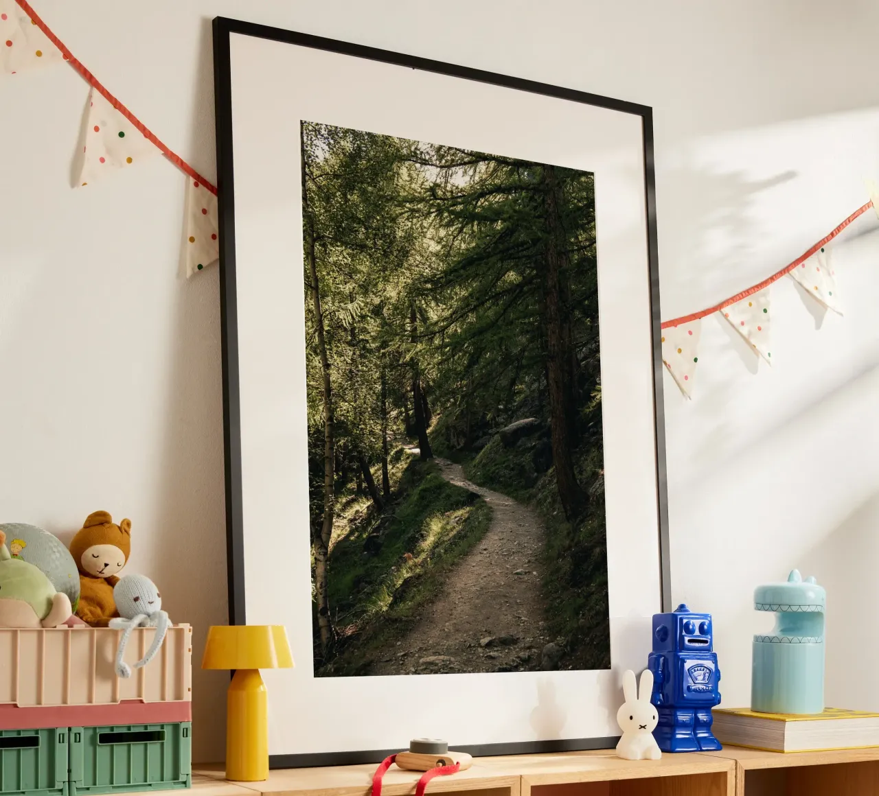 cultureel 7 poster met houten frame van Bttn
