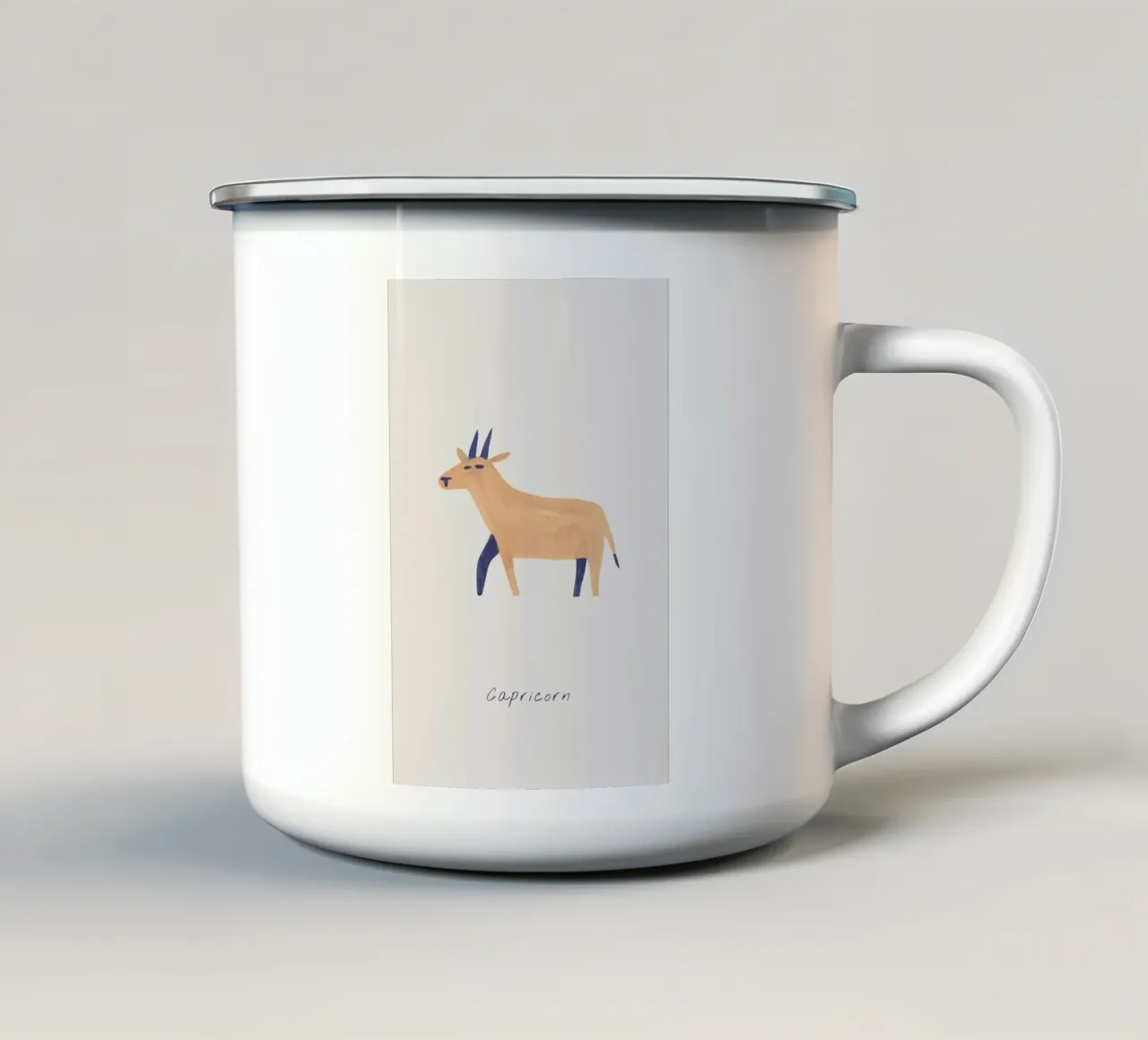 Capricorn tazza in smalto da Little Flourishes