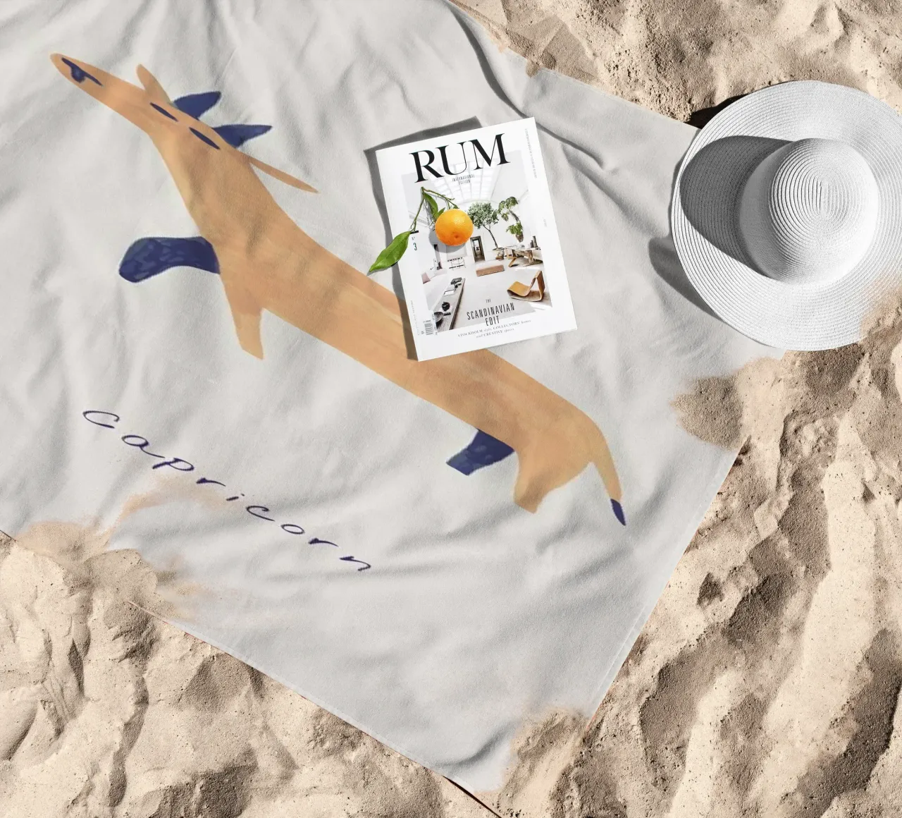 Capricorn telo mare da Little Flourishes