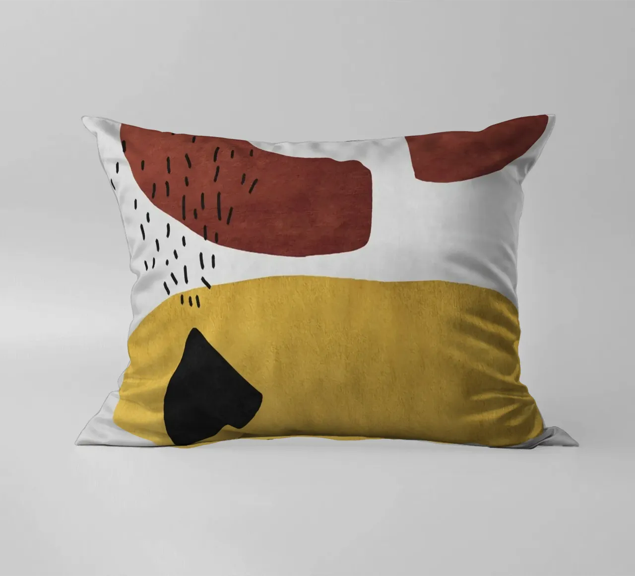 Abstract shapes in earthy tones cuscino da ramosashop