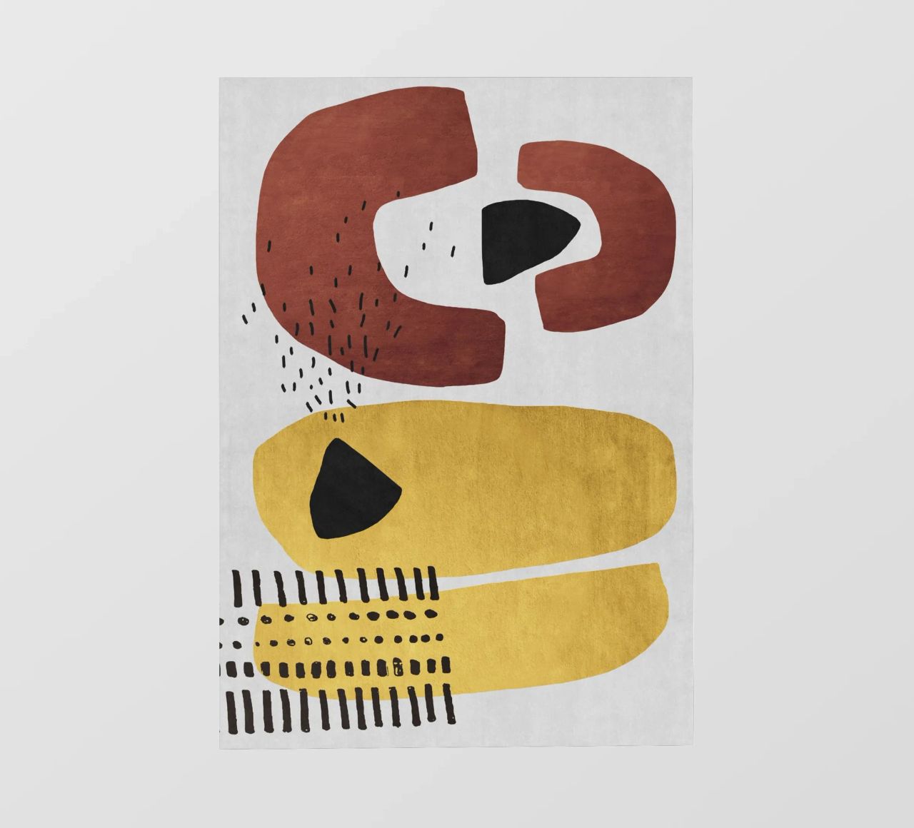 Abstract shapes in earthy tones pellicola backlit da ramosashop