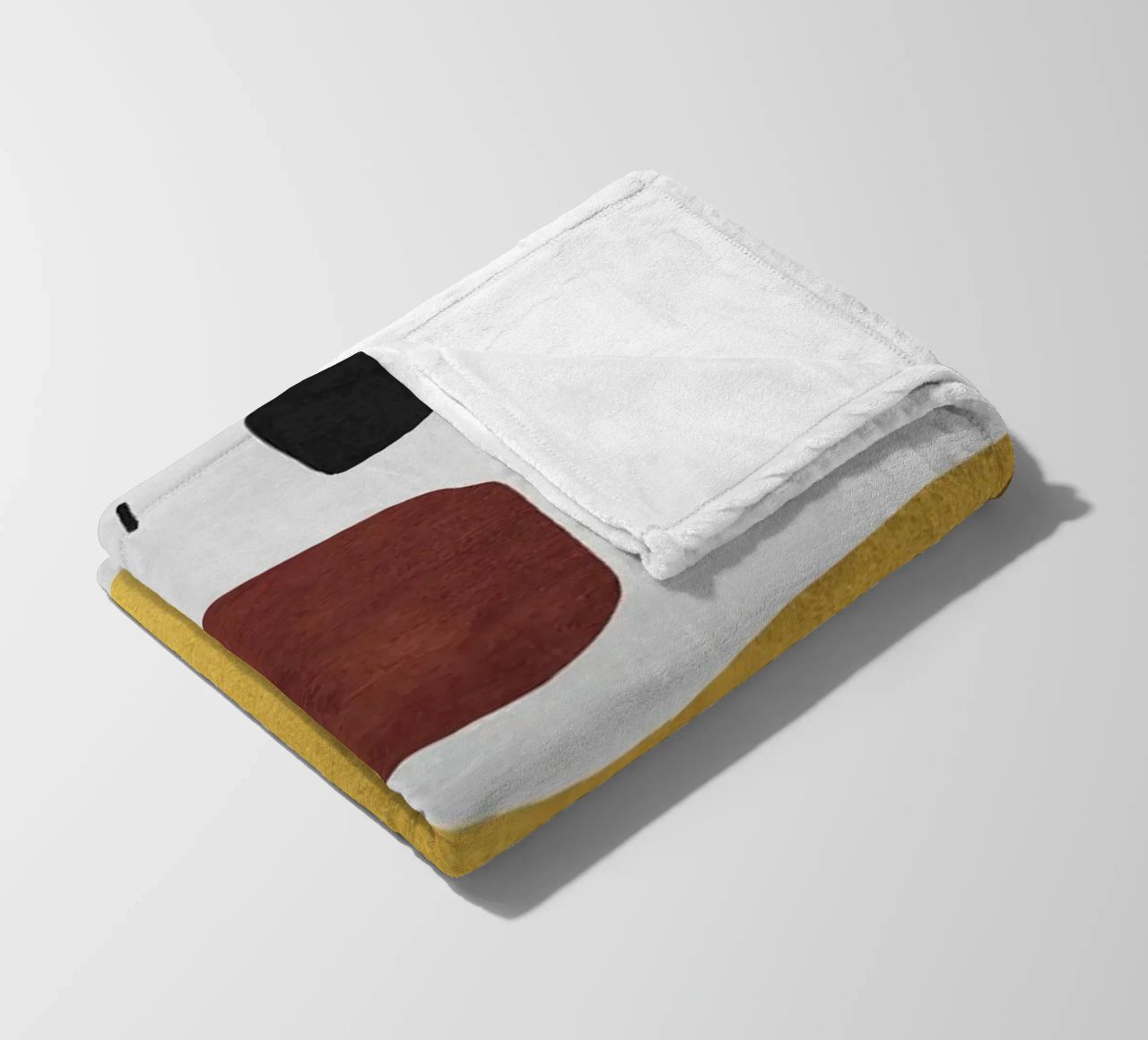 Abstract shapes in earthy tones coperta in pile da ramosashop