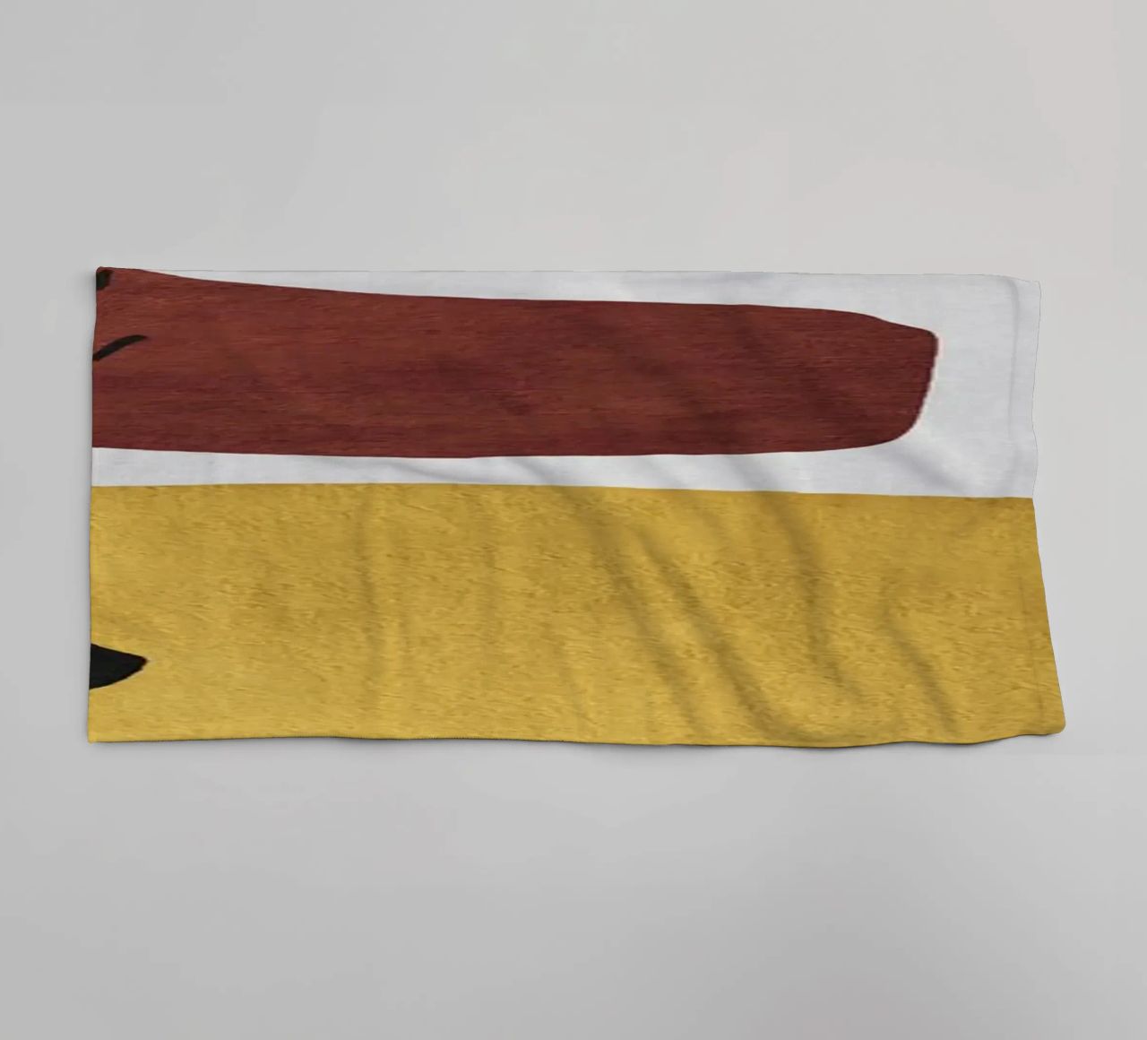 Abstract shapes in earthy tones badhanddoek van ramosashop