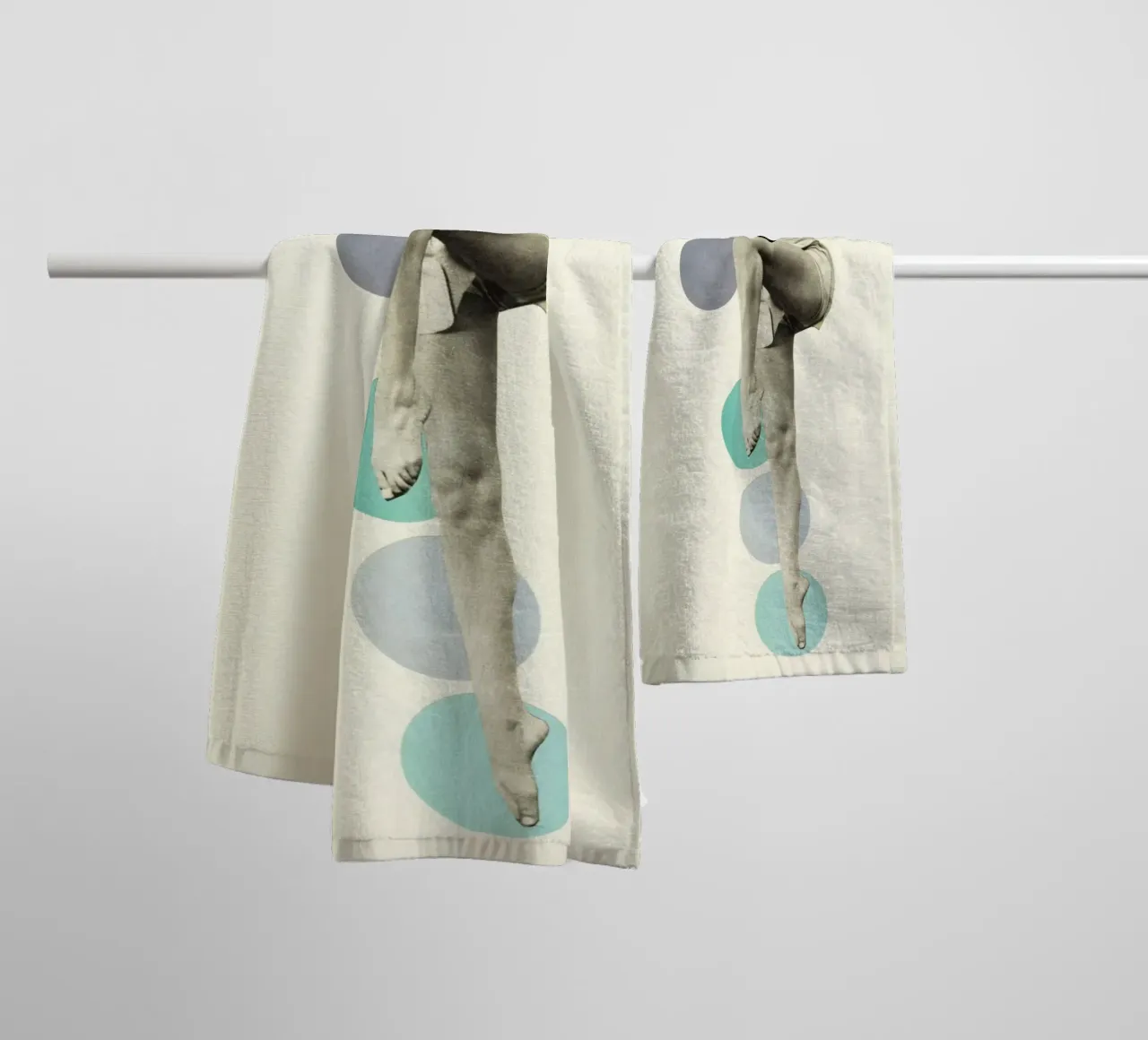 The Rules of Dance towel by Cassia Beck Collage