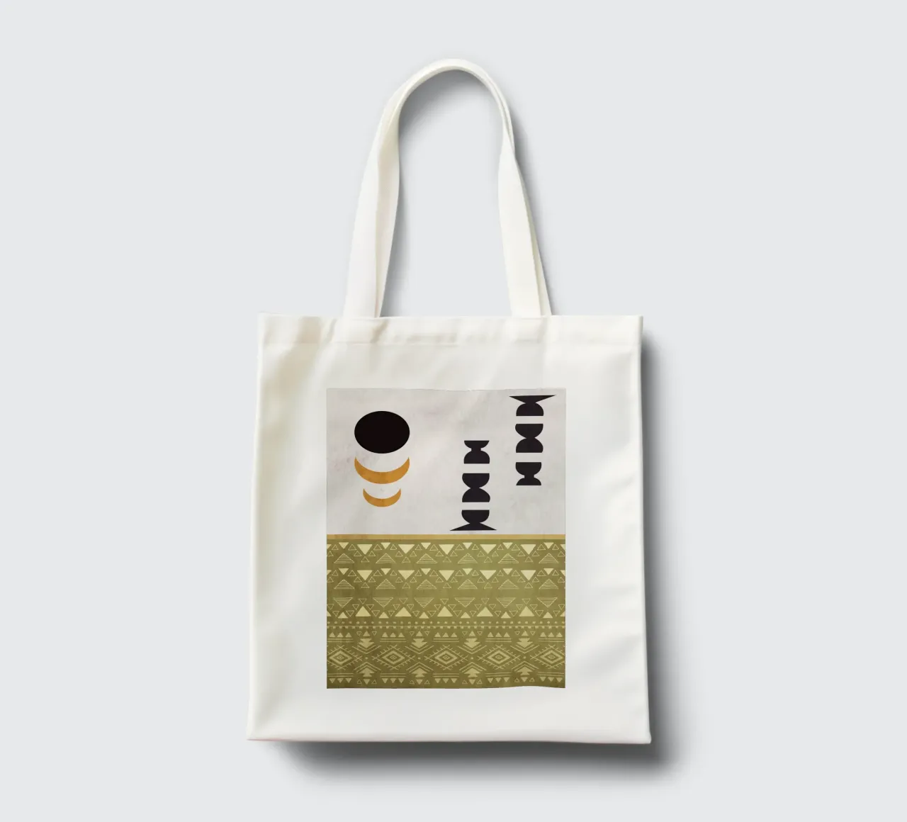 circles and crescent moons borsa in juta da ramosashop