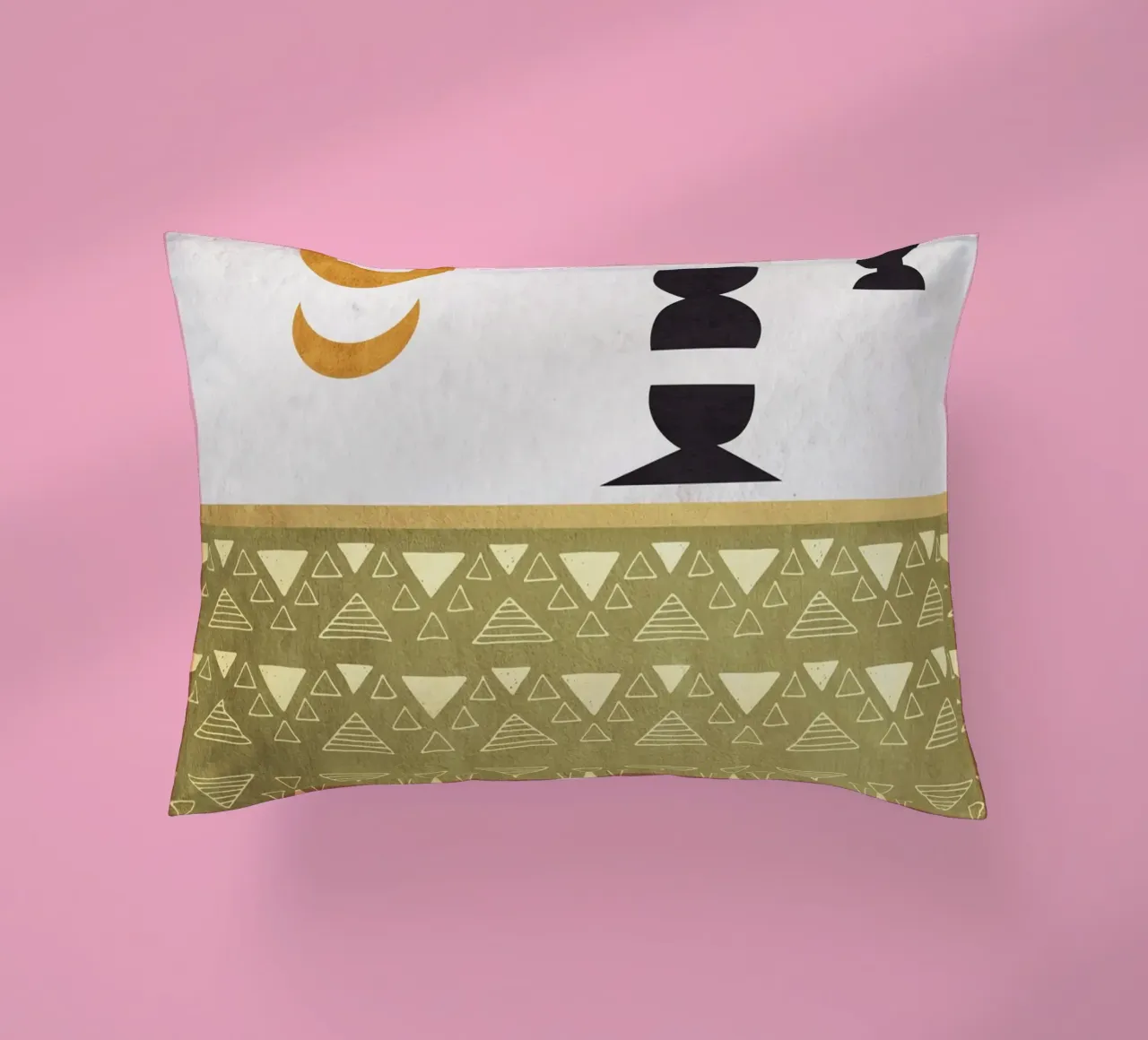 circles and crescent moons cuscino da ramosashop
